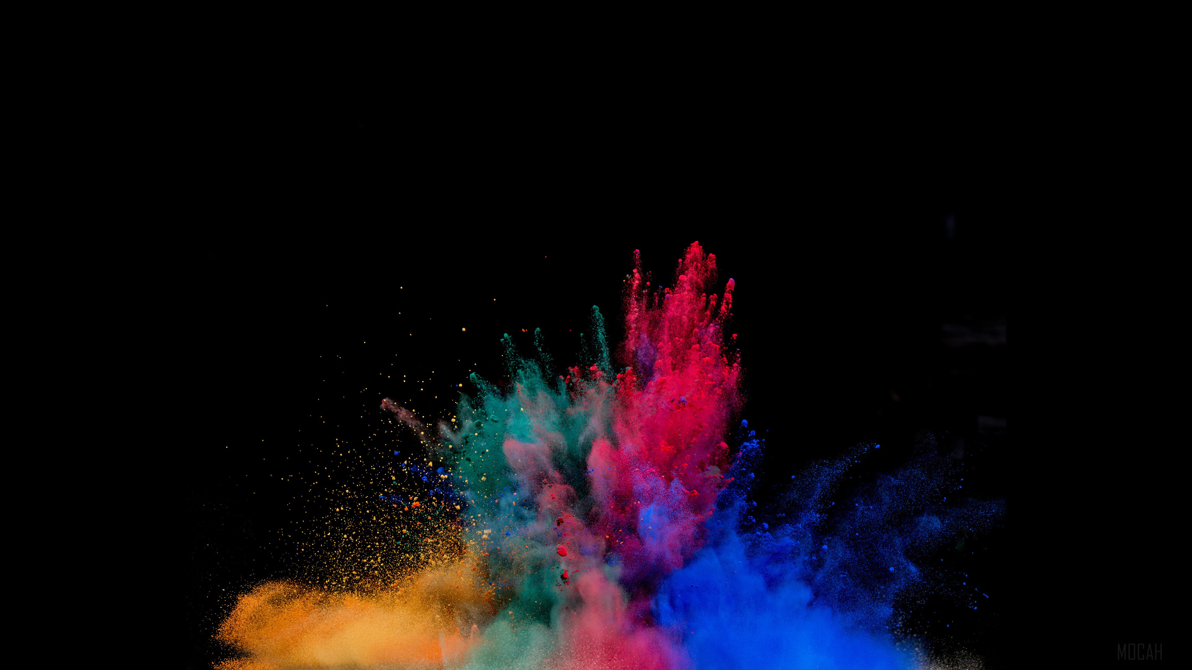 Colorful Powder Explosion HD Wallpaper
