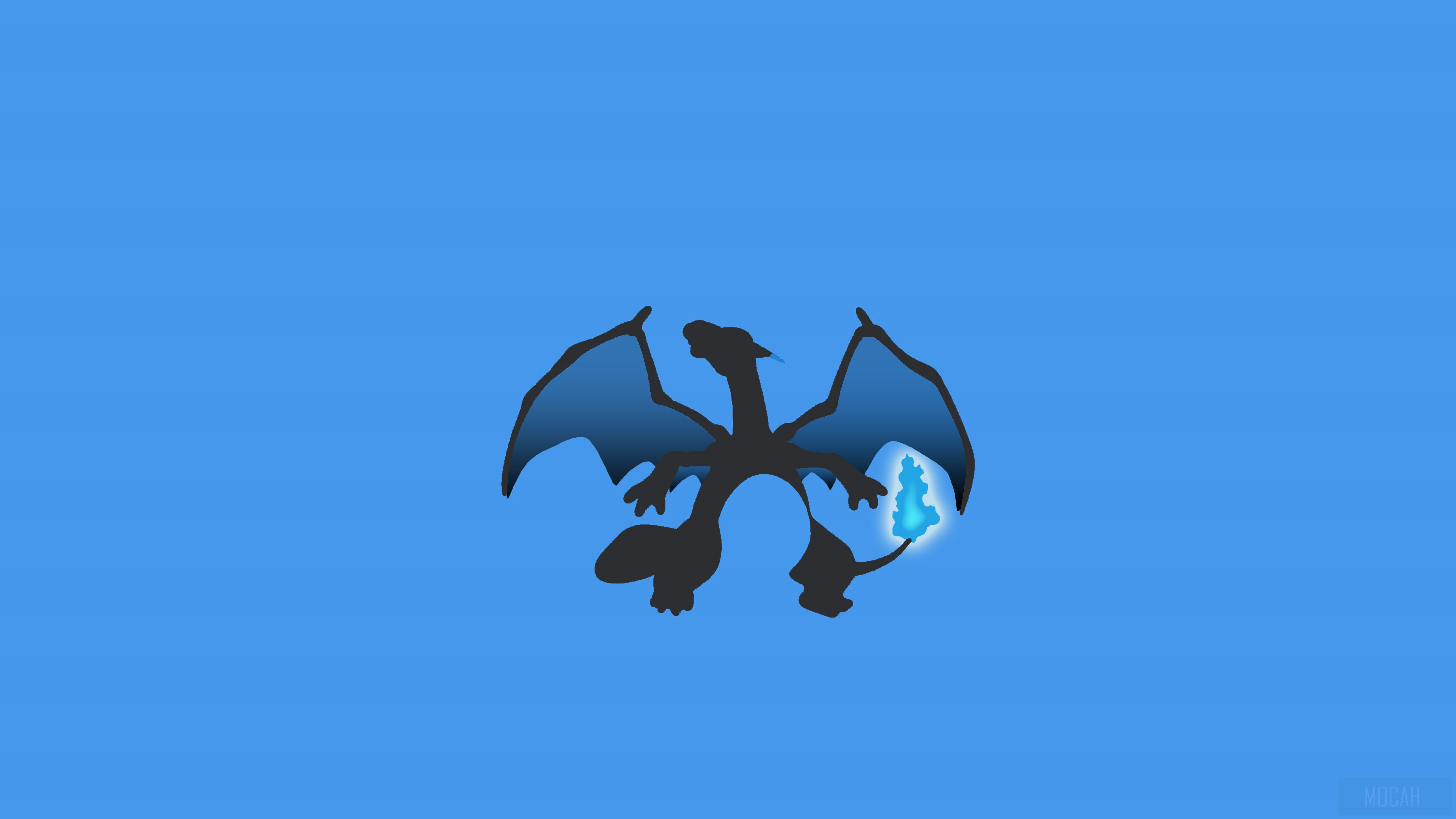 Charizard from Pokemon Minimalism 4K HD Wallpaper