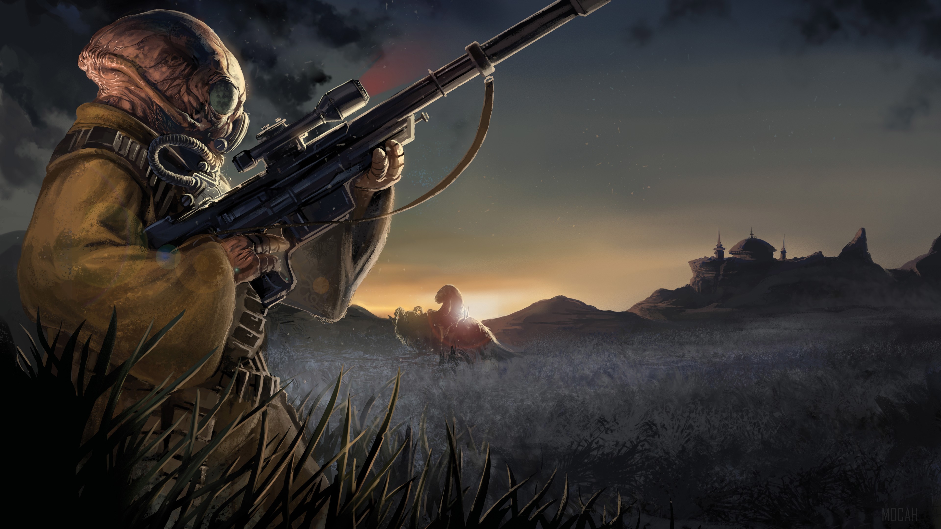 Star Wars Gand Sniper HD Wallpaper