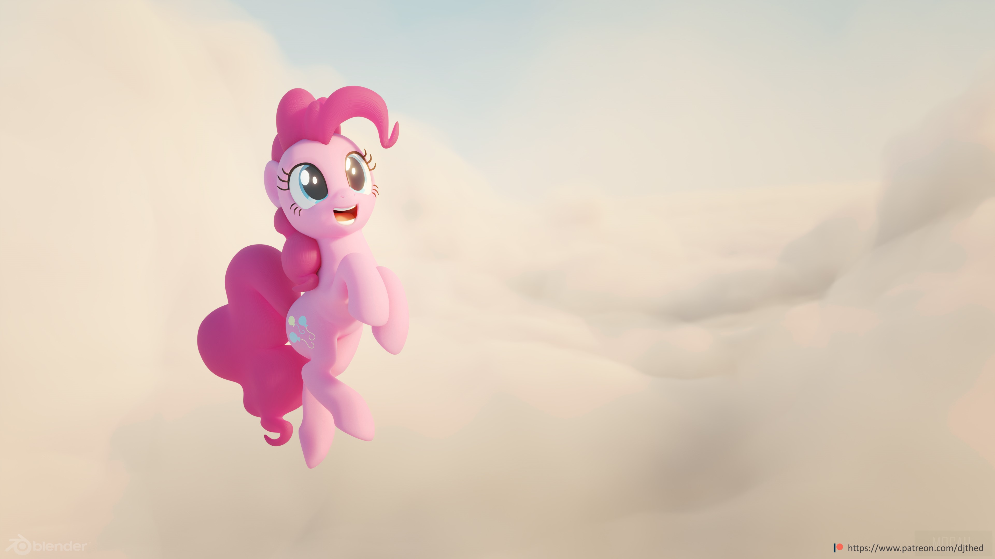 Pinkie Pie from My Little Pony in 4K HD Wallpaper