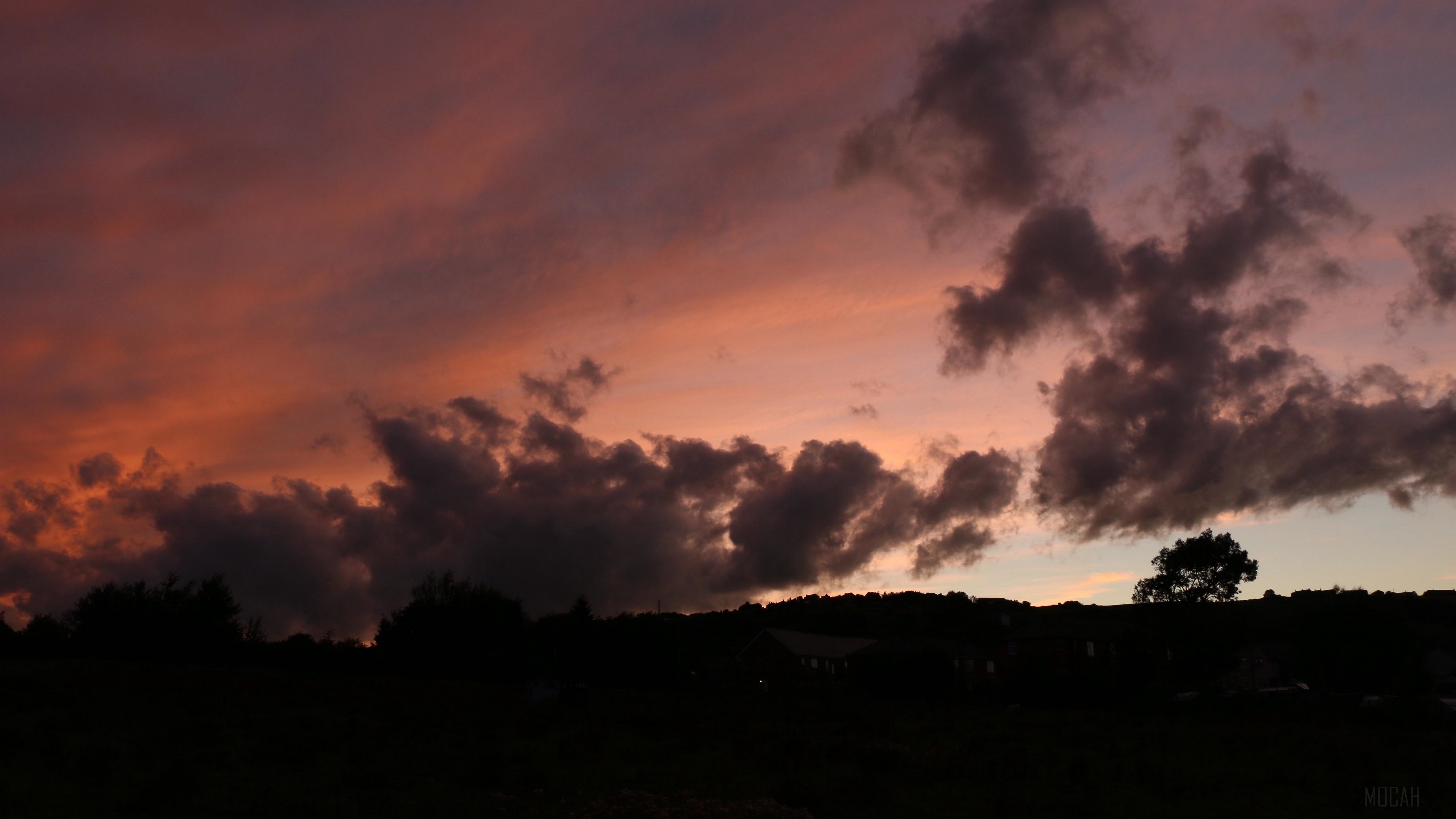 Sunset clouds 4K HD Wallpaper