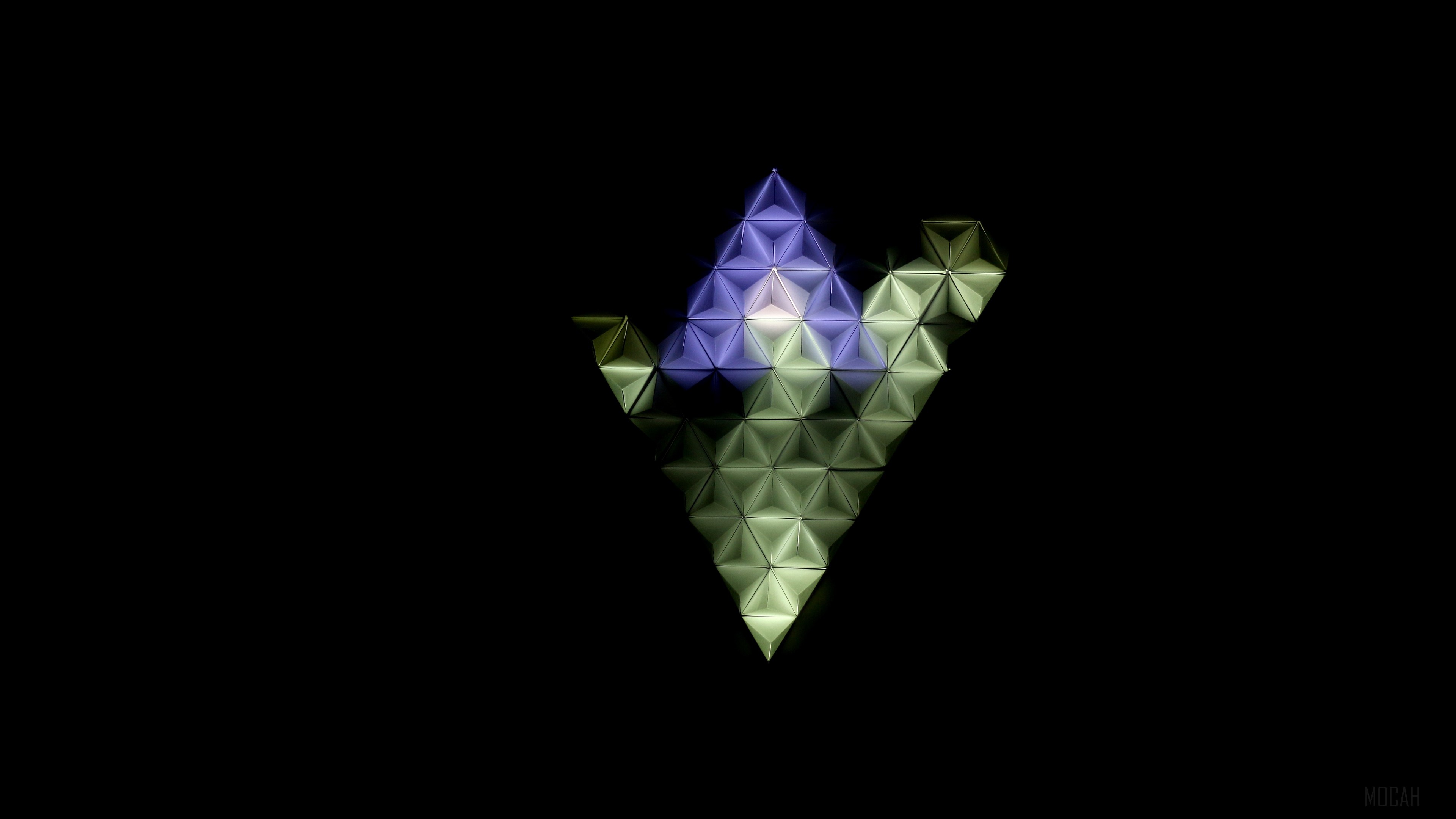 Abstract geometric origami art 4K HD Wallpaper
