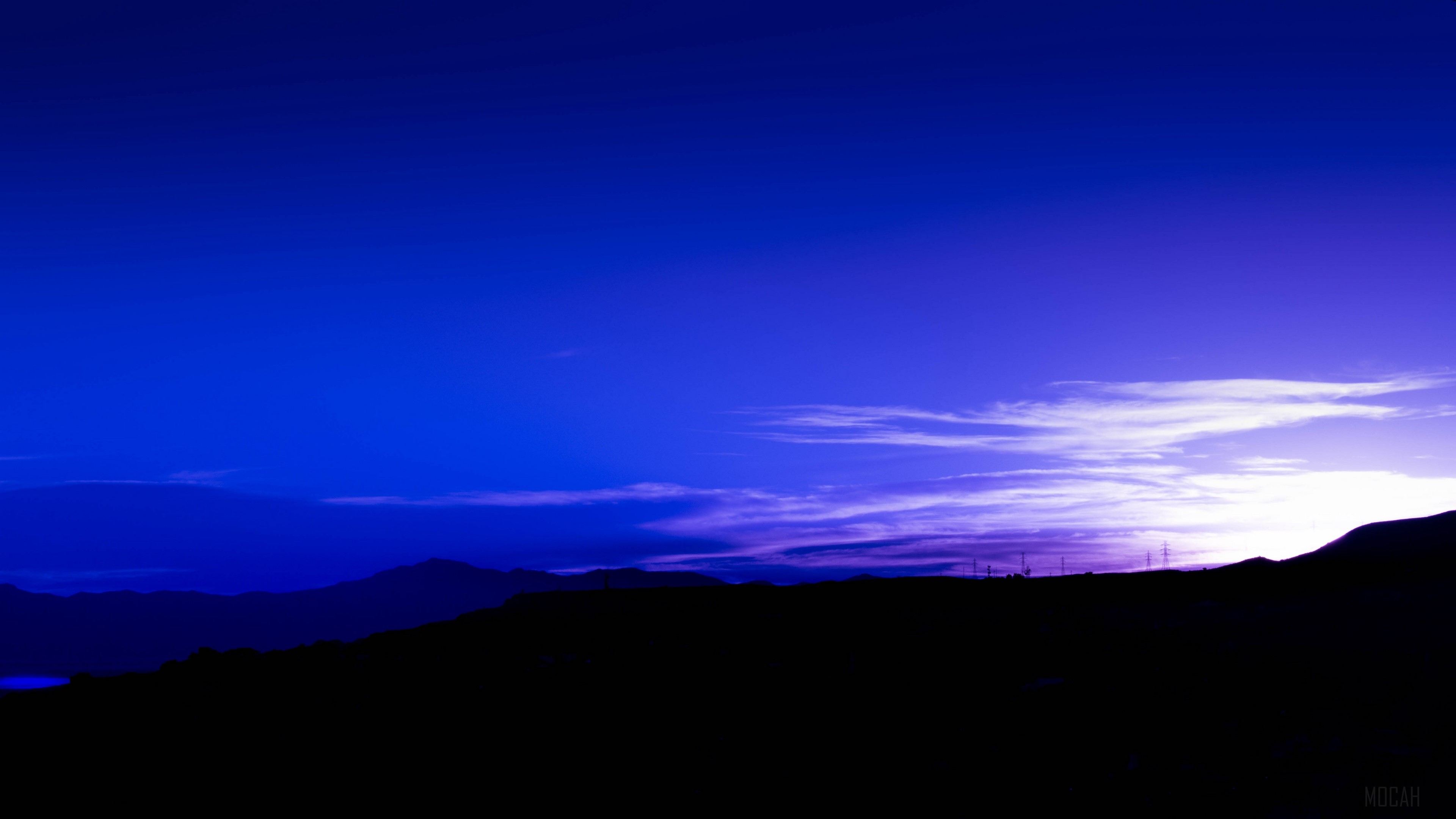 Utah landscape at night 4K HD Wallpaper