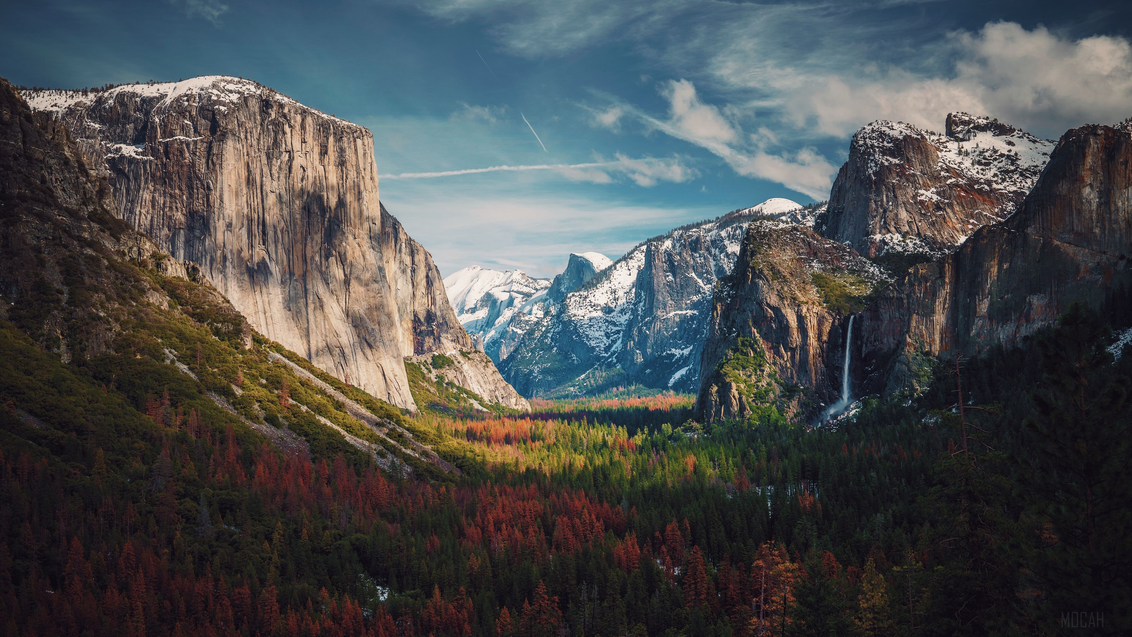 Yosemite Valley with El Capitan and Bridalveil Fall HD Wallpaper