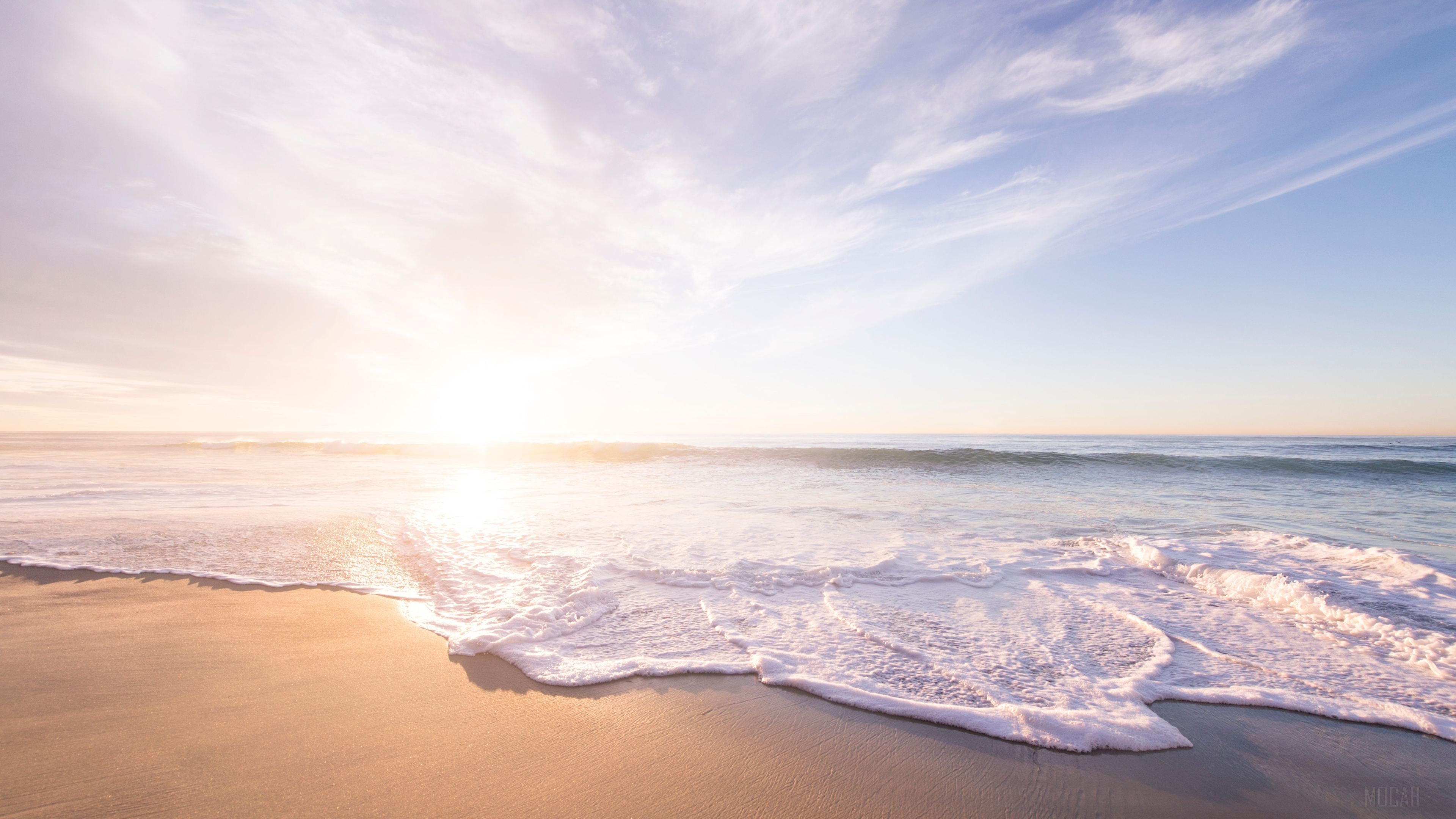 Beach Seashore Sunrise HD Wallpaper
