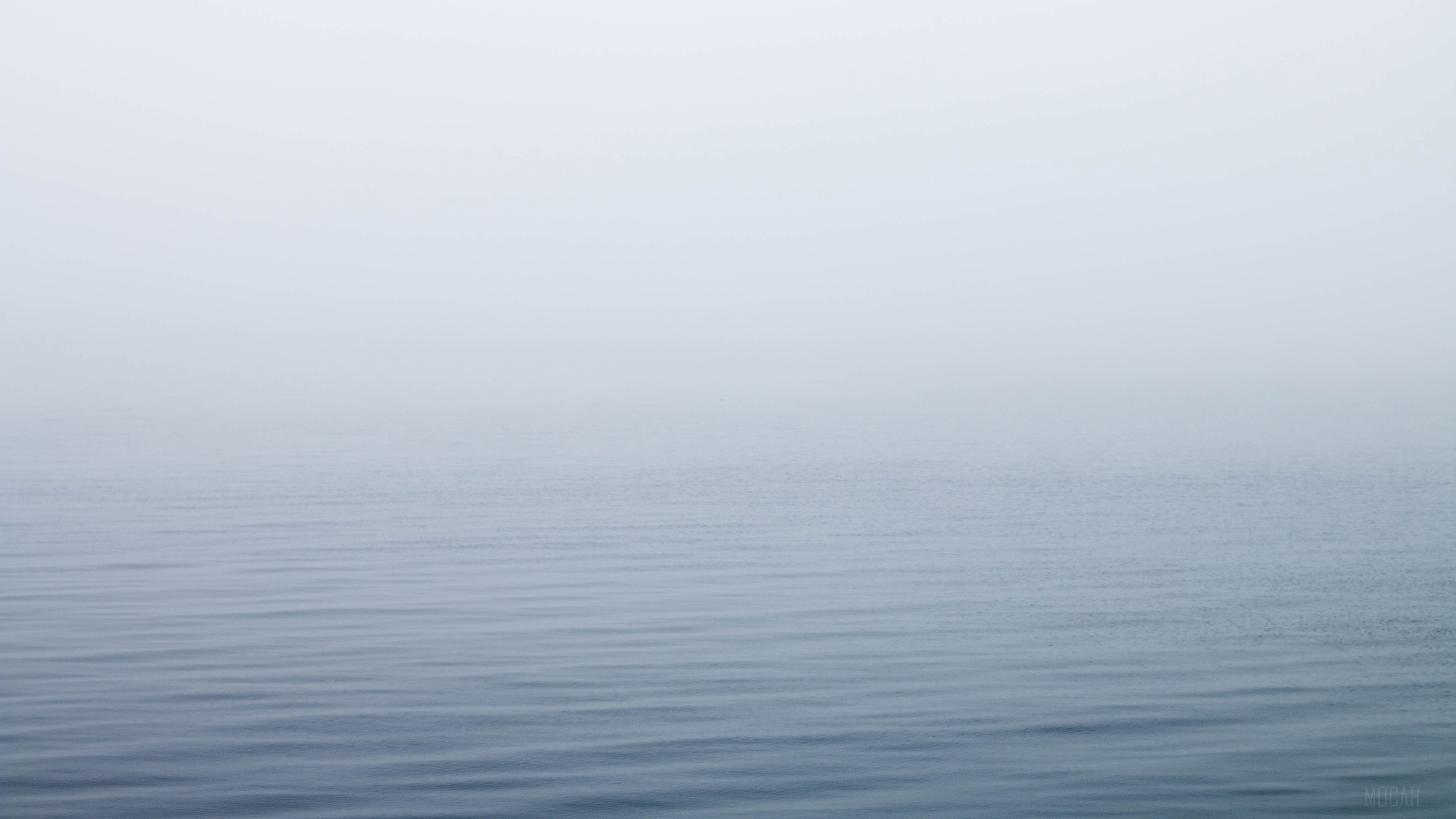 Ocean Under Fog HD Wallpaper