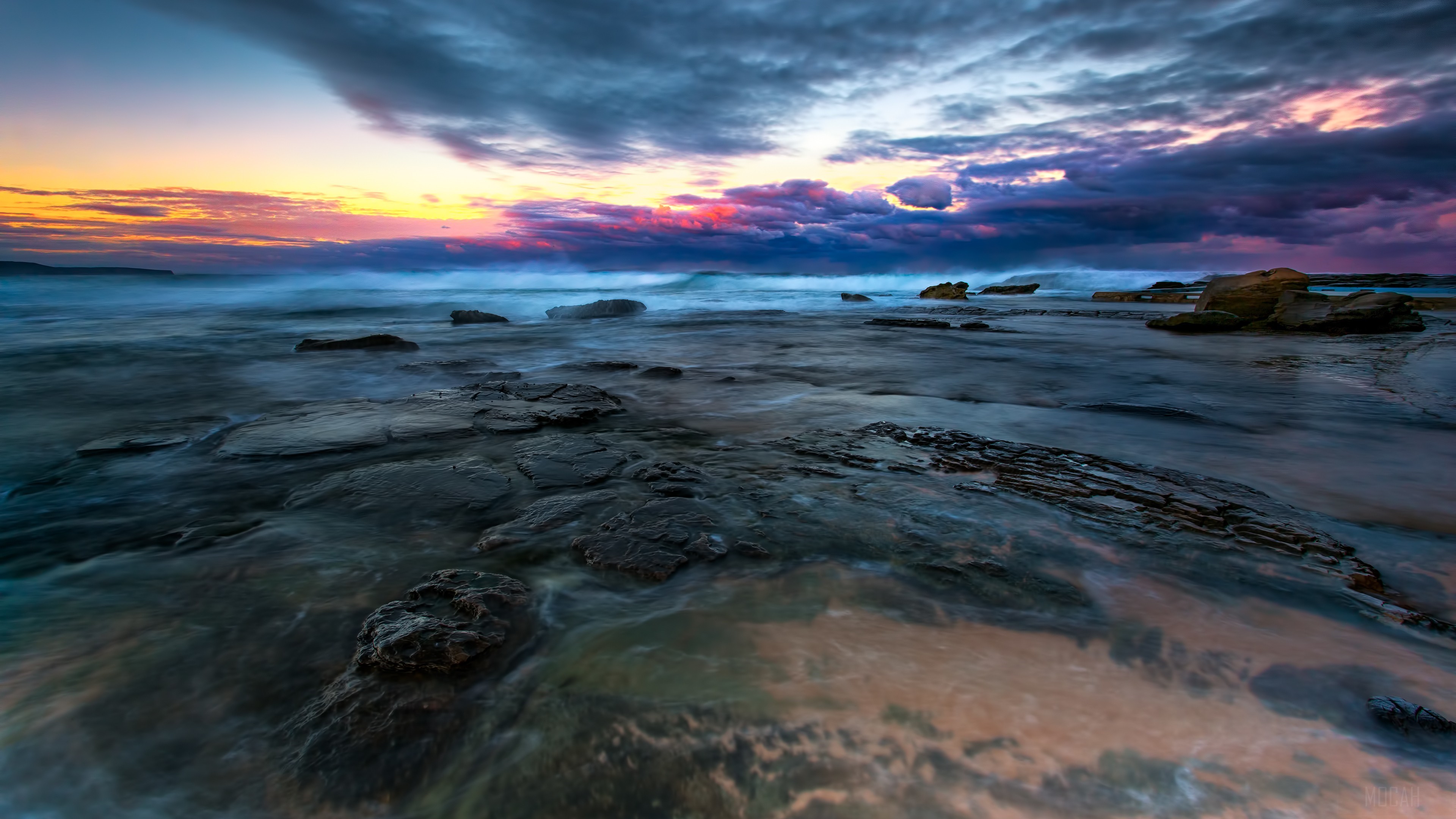 Sea Landscape Long Exposure HD Wallpaper
