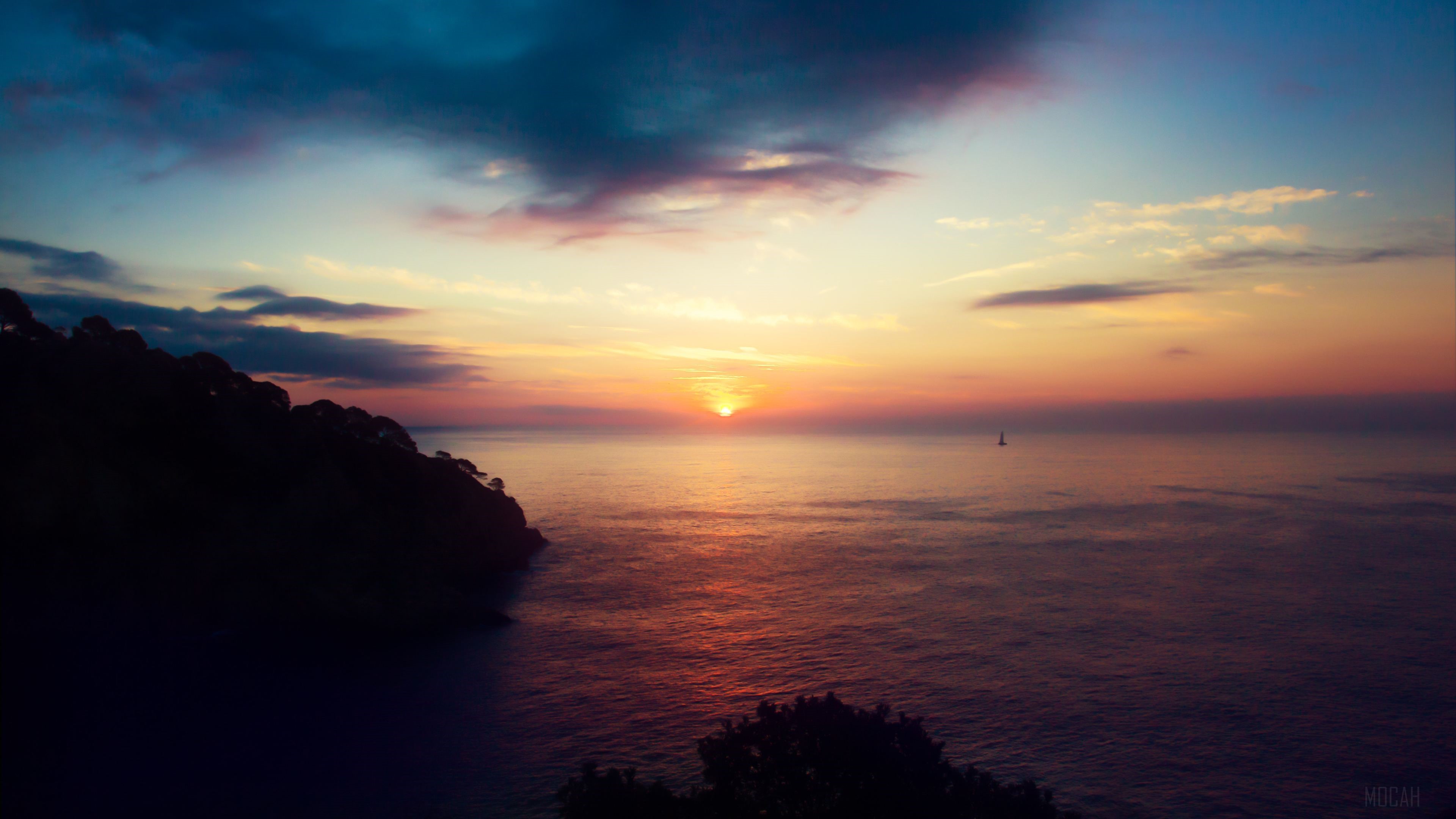 Ocean Beach Sunset HD Wallpaper