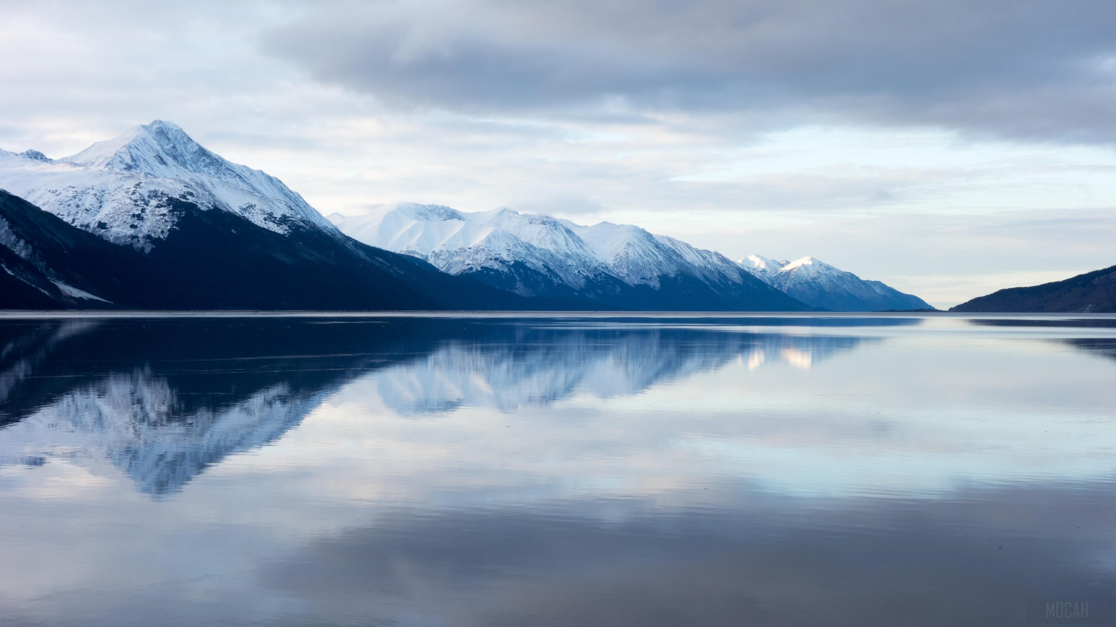 Snow Capped Mountains HD Wallpaper