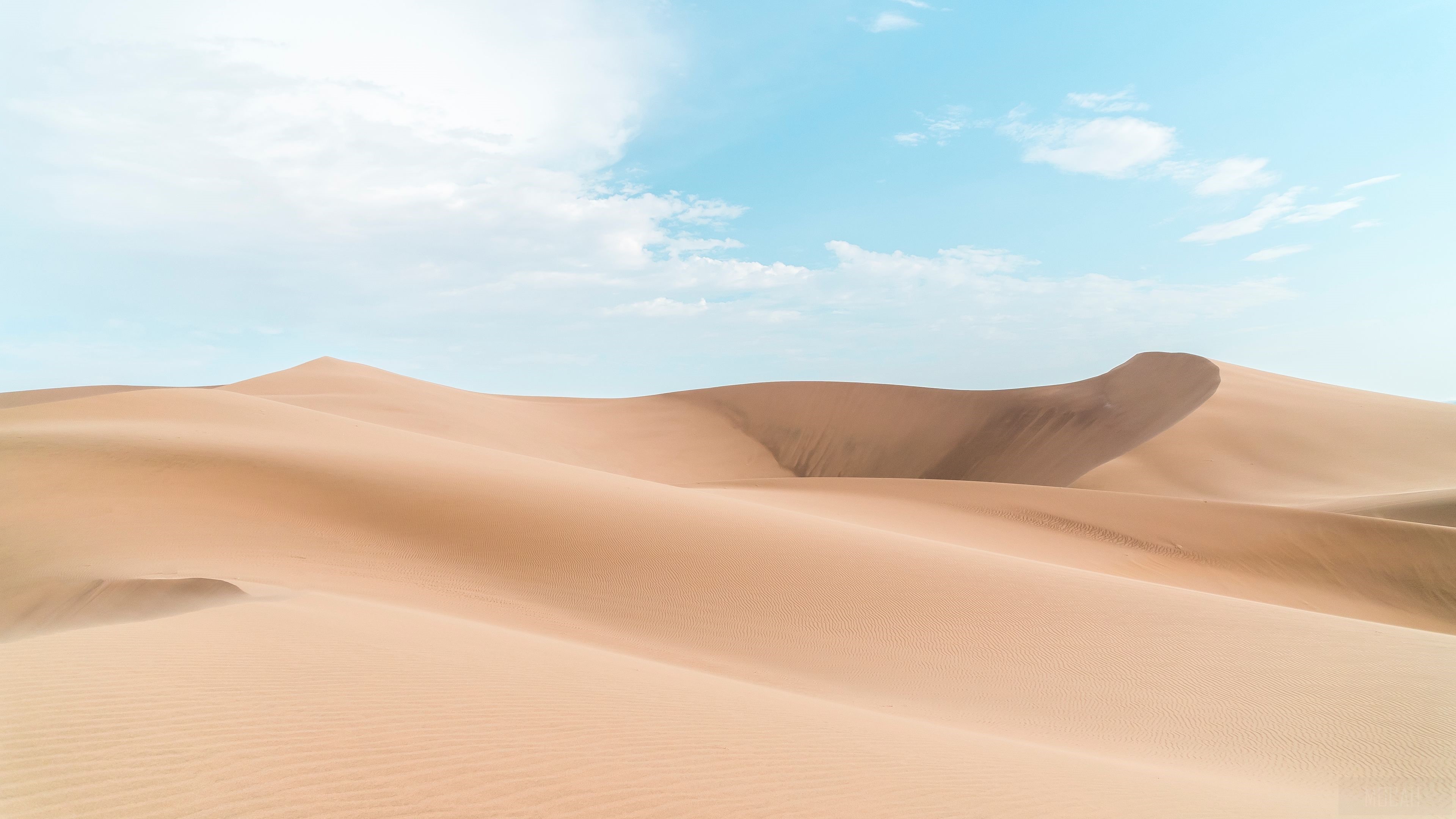 Sand dunes in the desert, Peru 4K HD Wallpaper