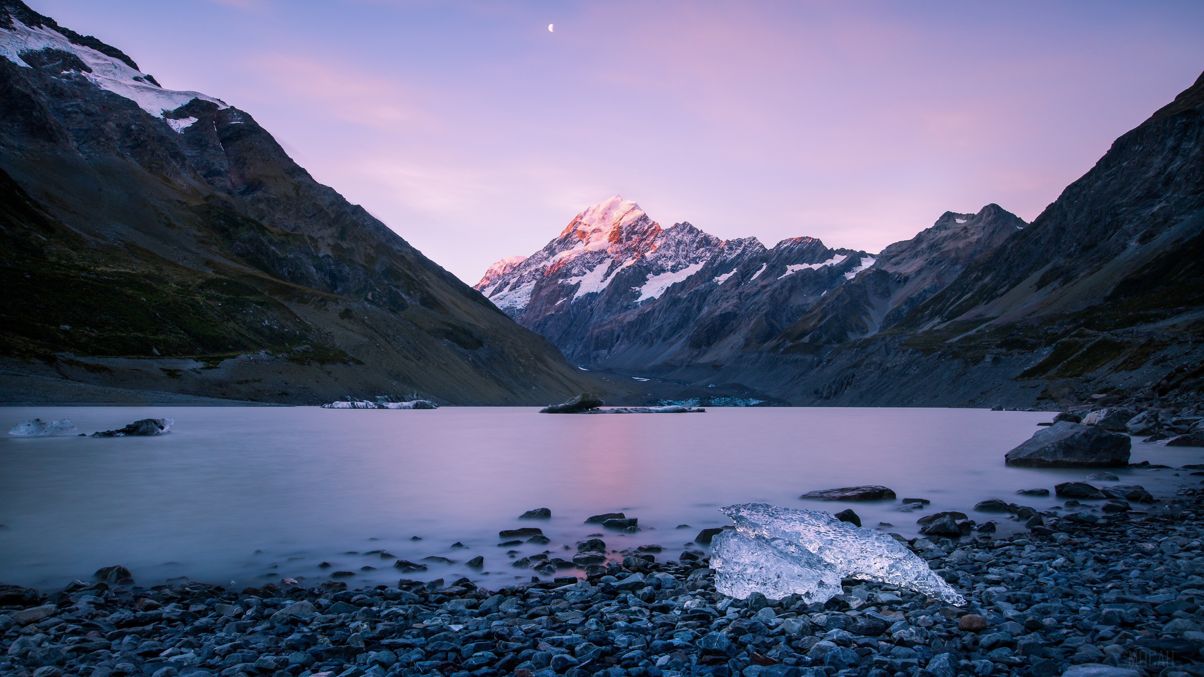 Mount Cook New Zealand Landscape 4K HD Wallpaper