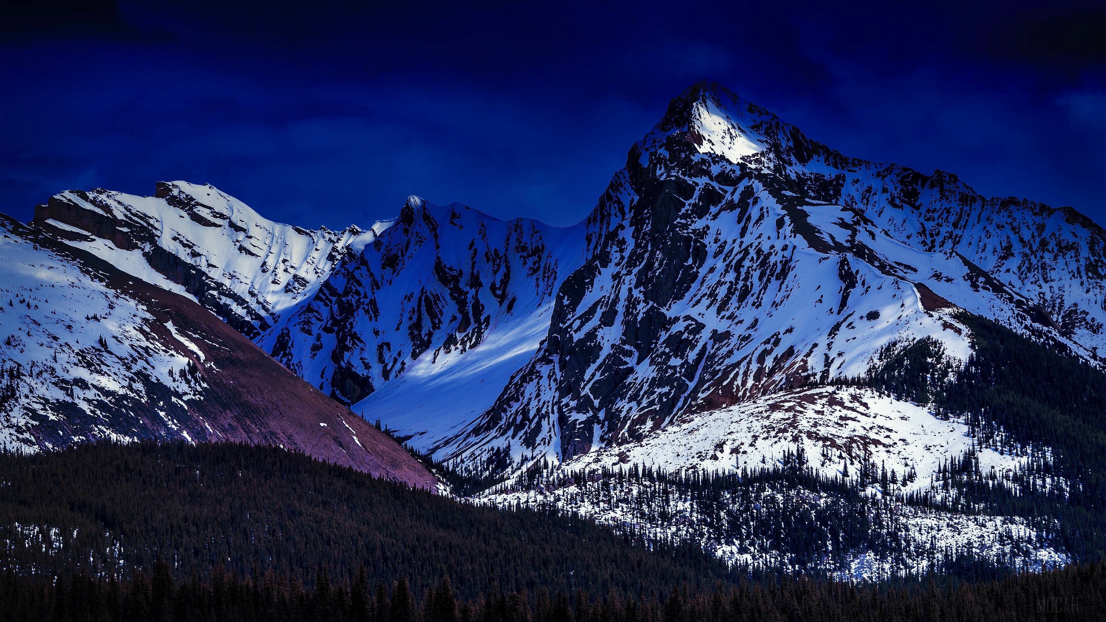 Snowy Mountains Landscape 4K HD Wallpaper