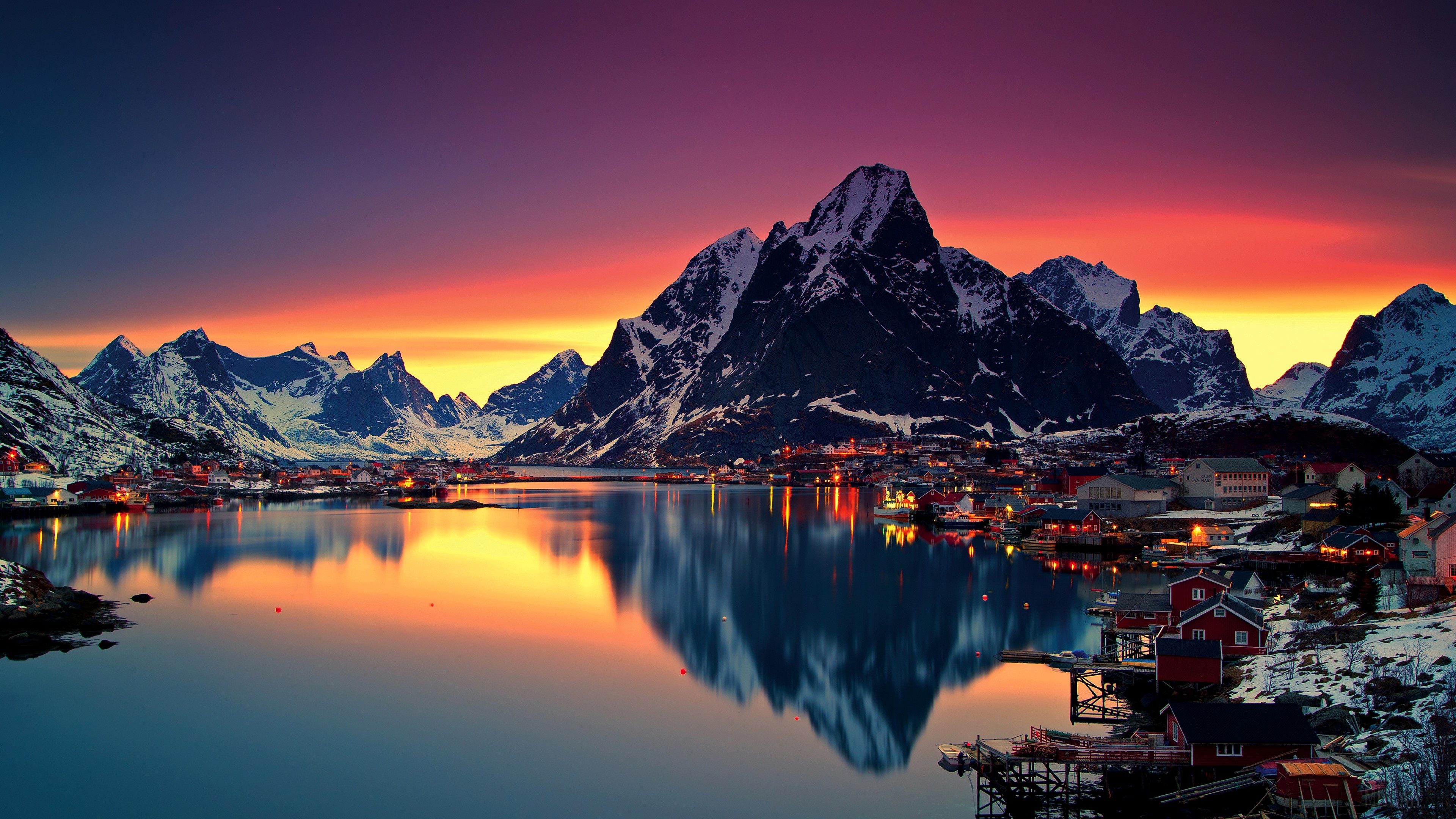 Reinebringen Mountains In Norway HD Wallpaper