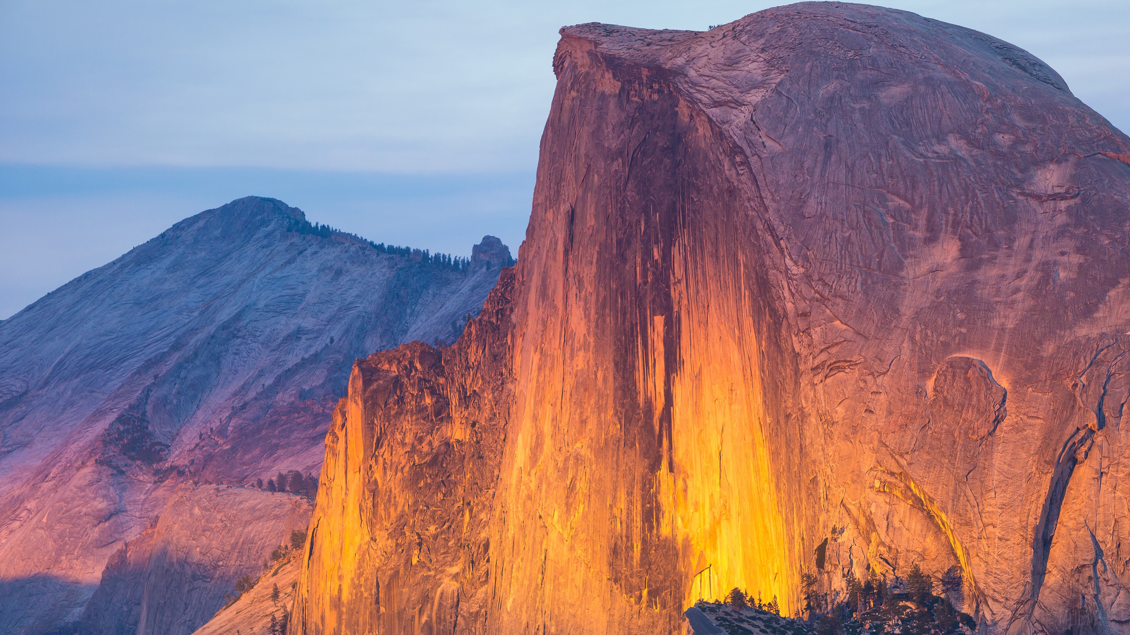 Half Dome Yosemite National Park Sunset HD Wallpaper