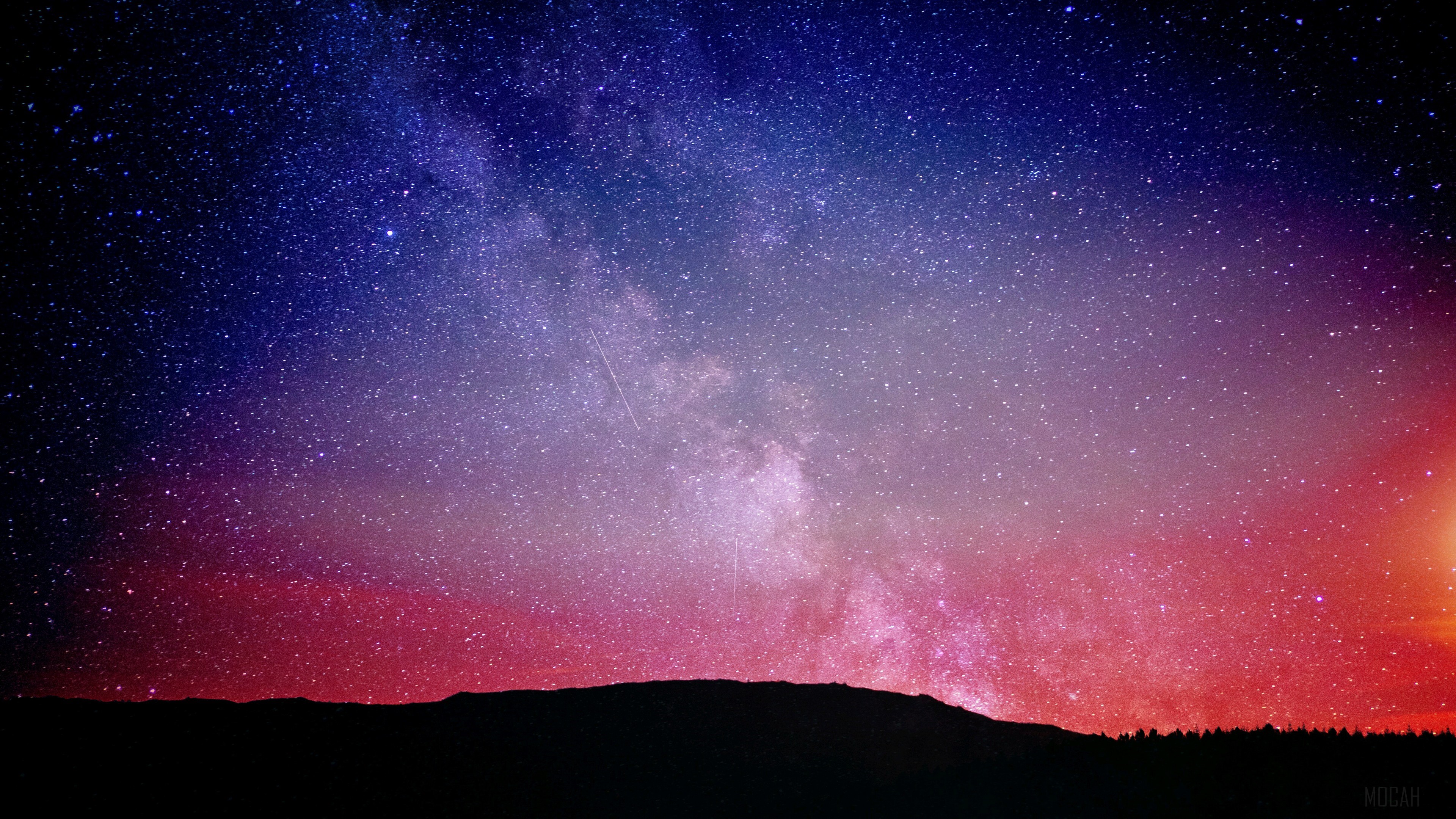 Night Sky with Constellations and Milky Way 4K HD Wallpaper