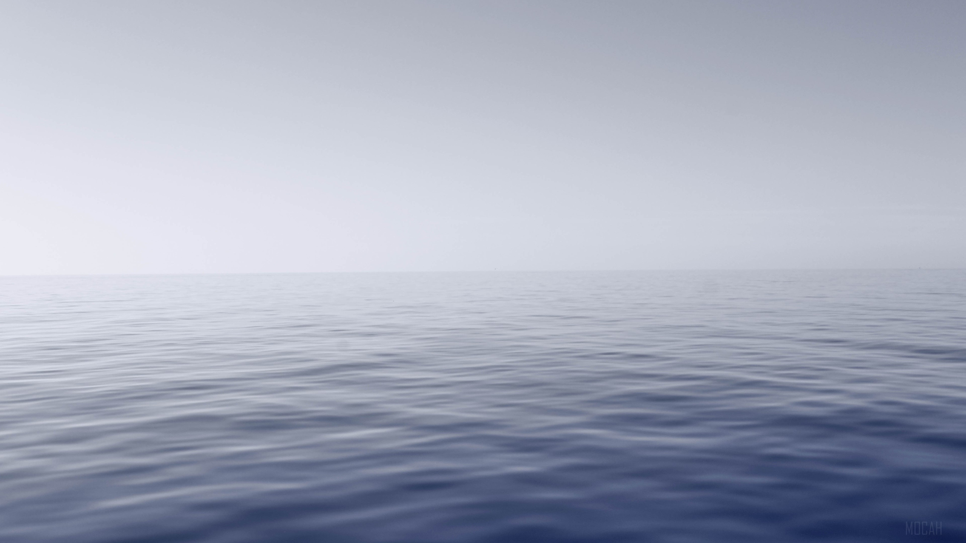 Silent Blue Water Sea HD Wallpaper