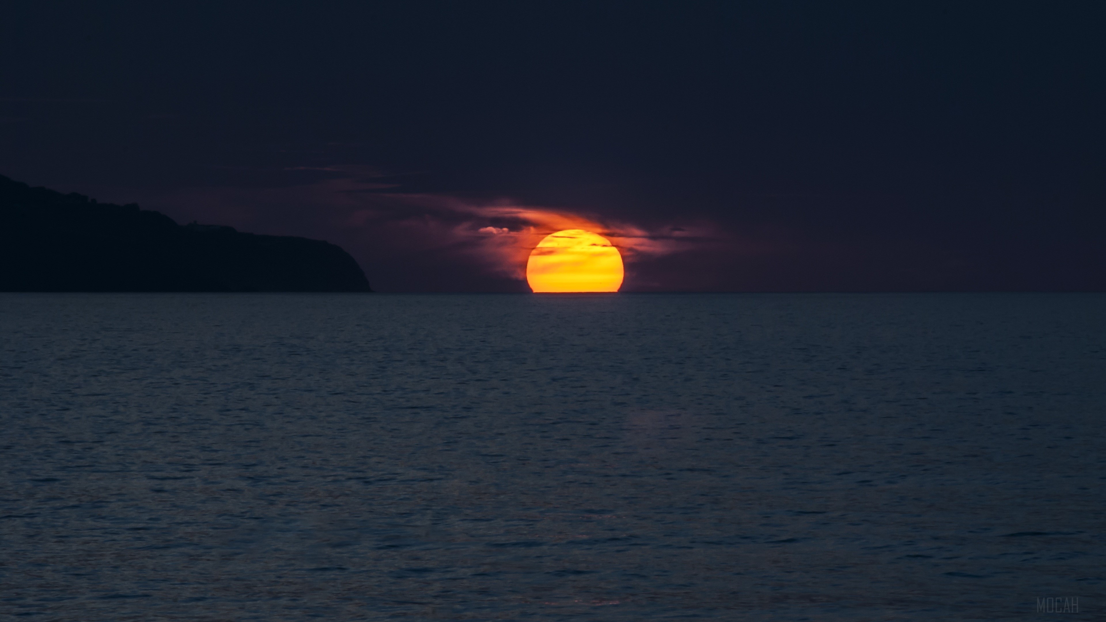 Sunset over the ocean in Azores 4K HD Wallpaper