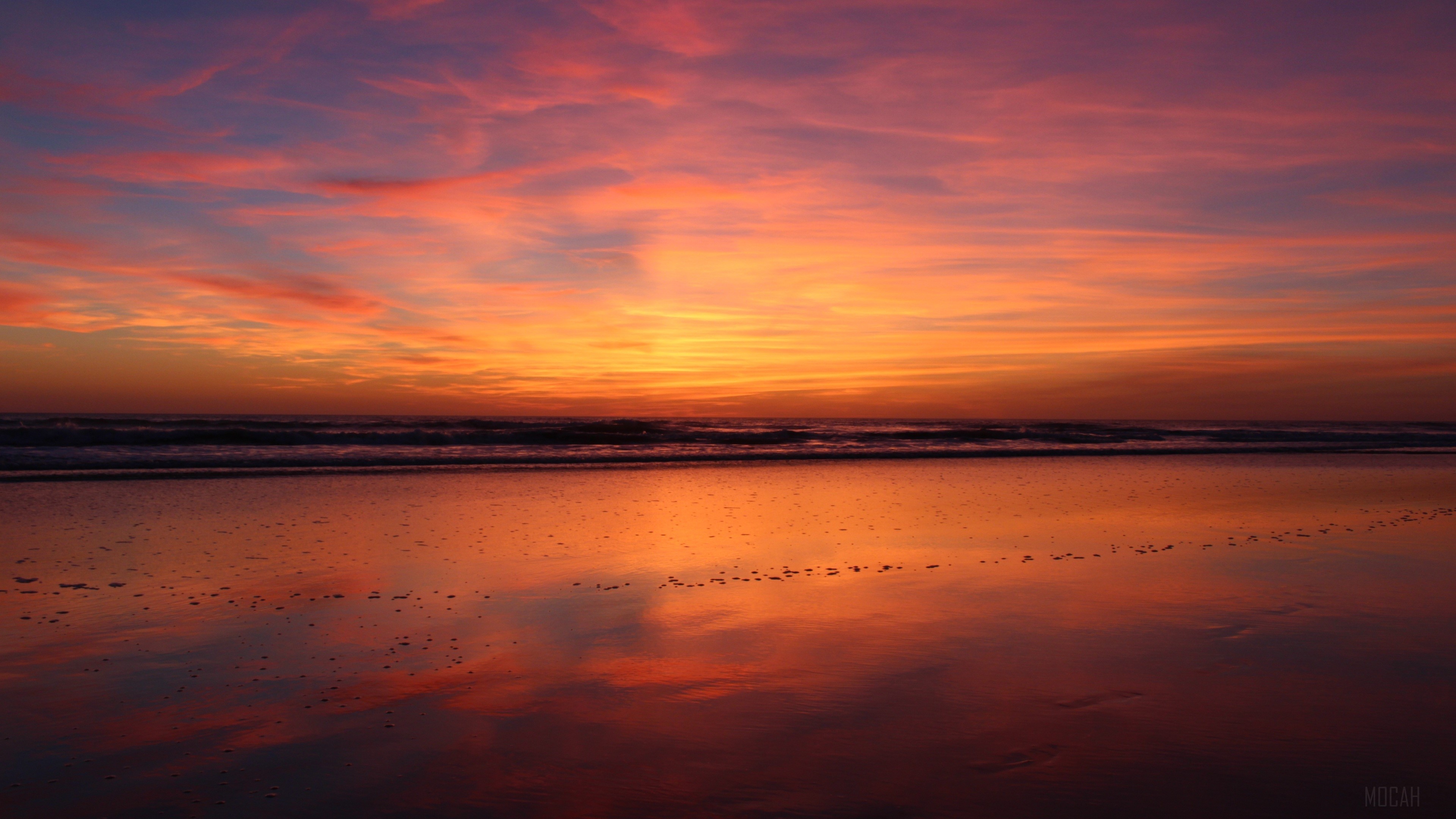 Beach Sunset Evening HD Wallpaper