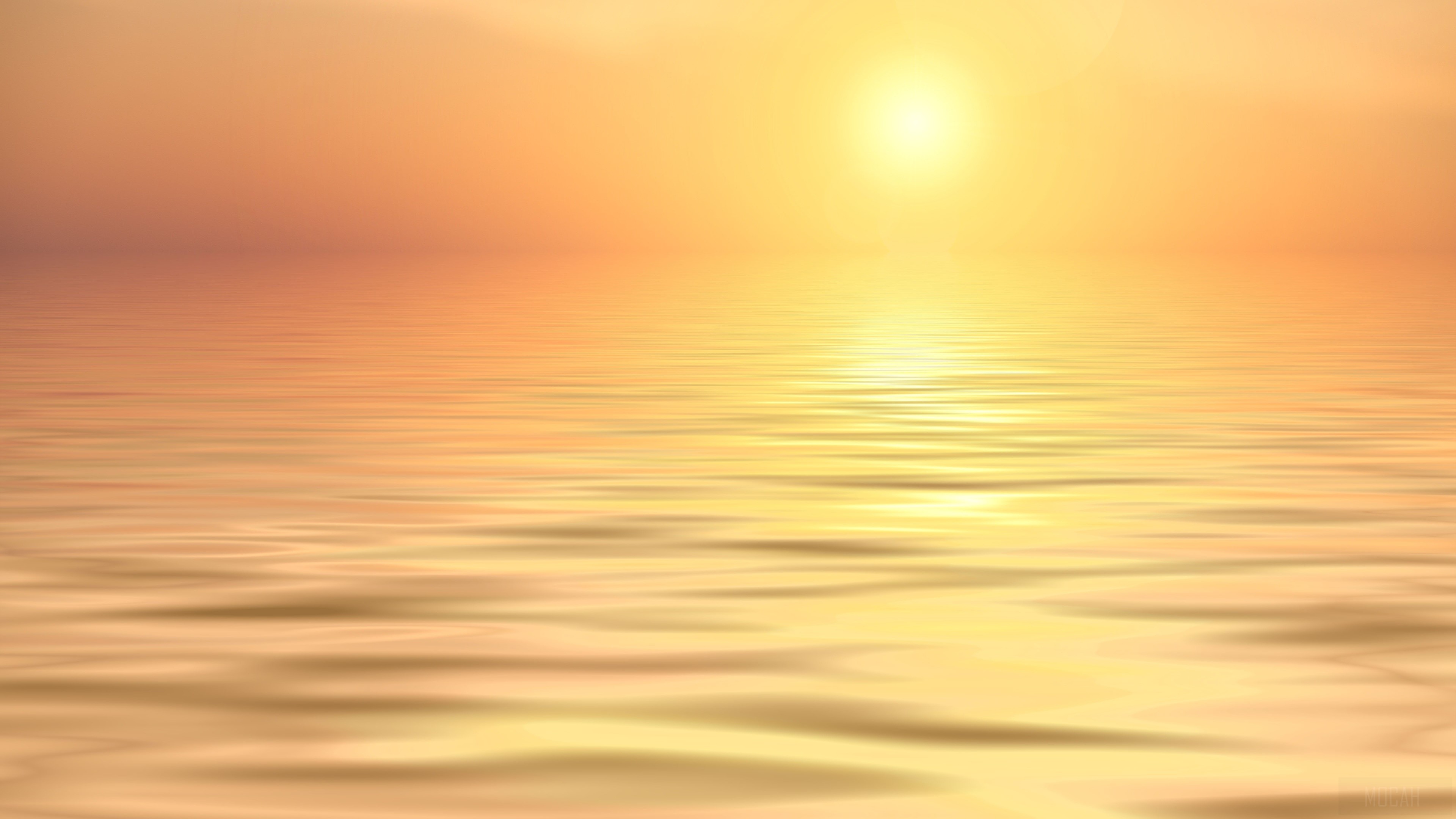 Sunset over the sea HD Wallpaper