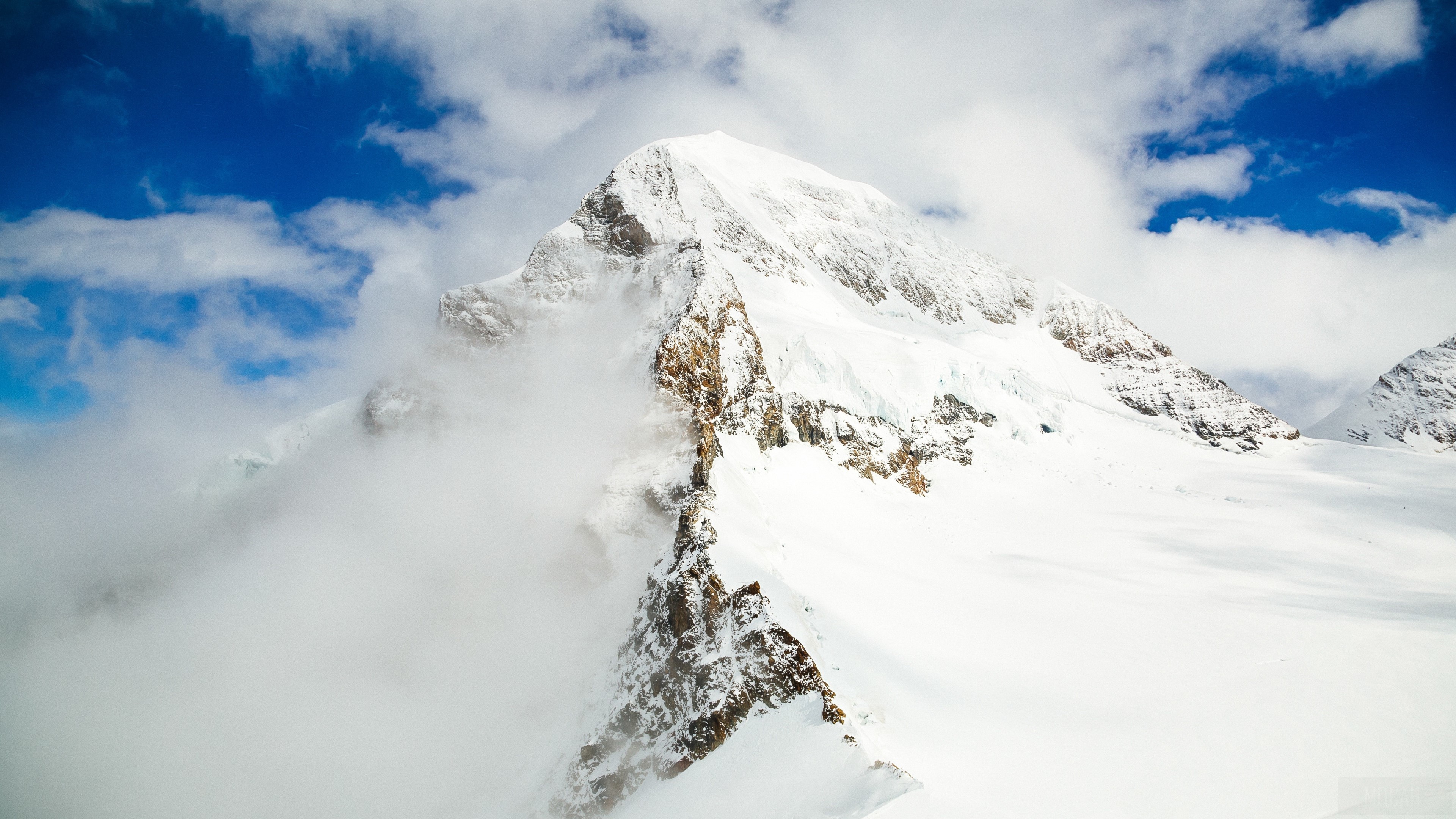 Snow Mountains HD Wallpaper