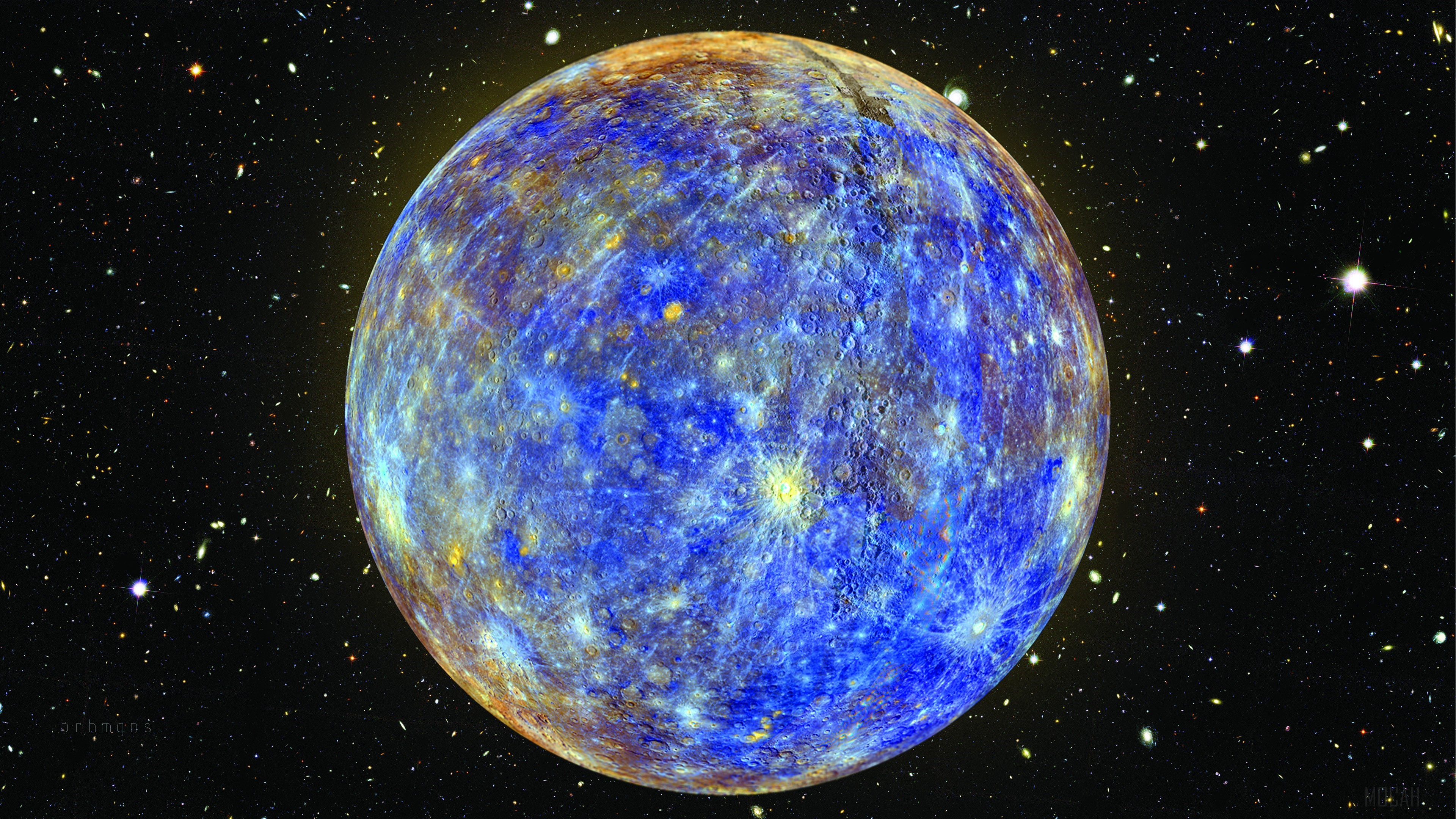 Mercury planet in space 4K HD Wallpaper