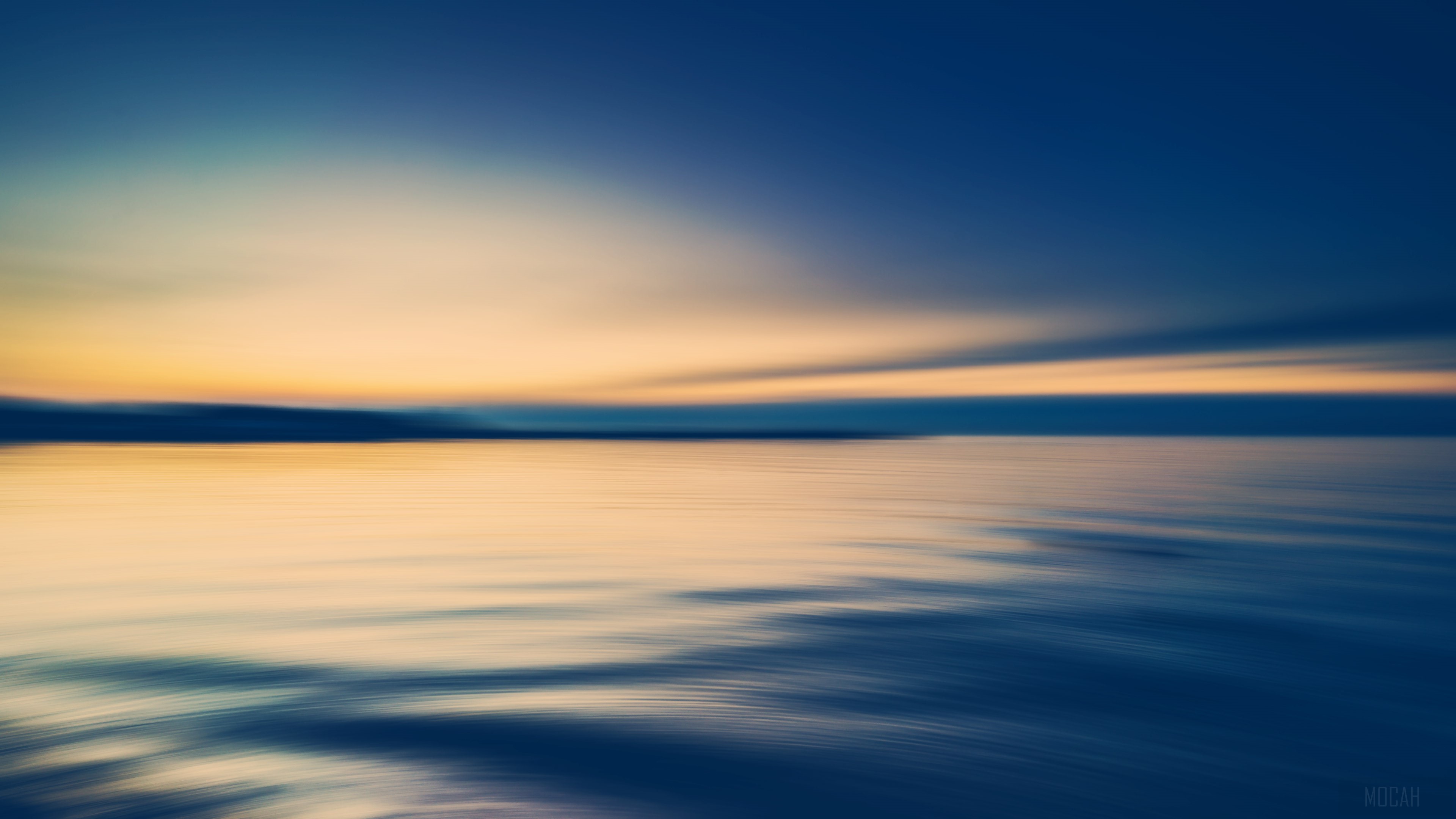 Abstract Seascape with Sunset and Water HD Wallpaper