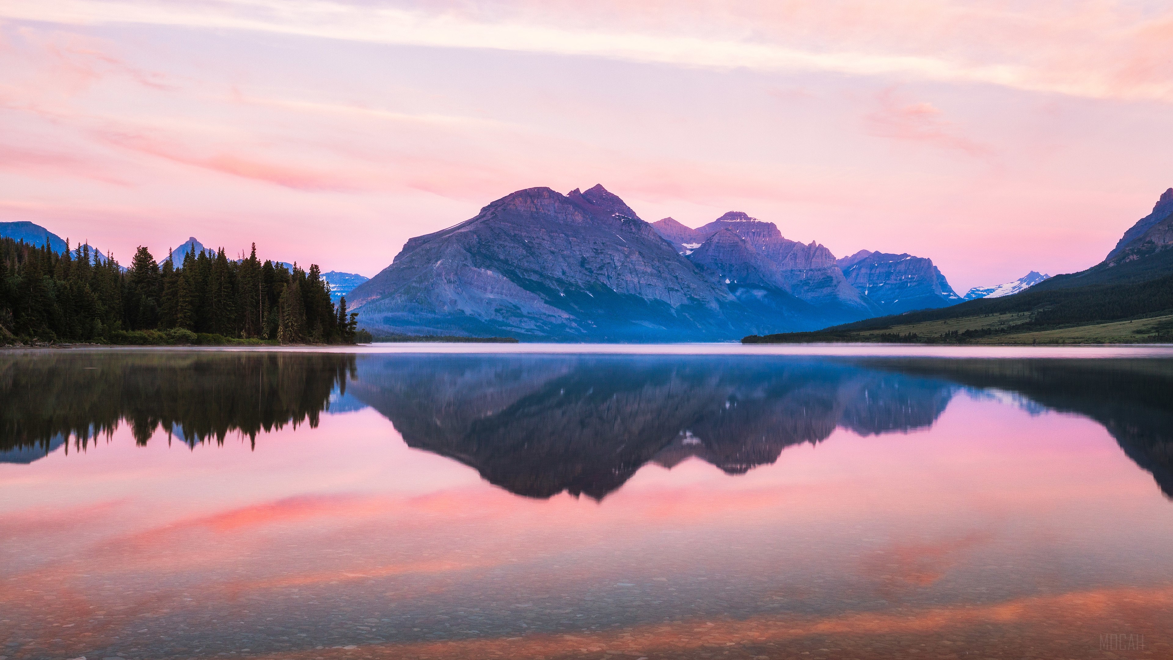 Glacier National Park Sunrise HD Wallpaper