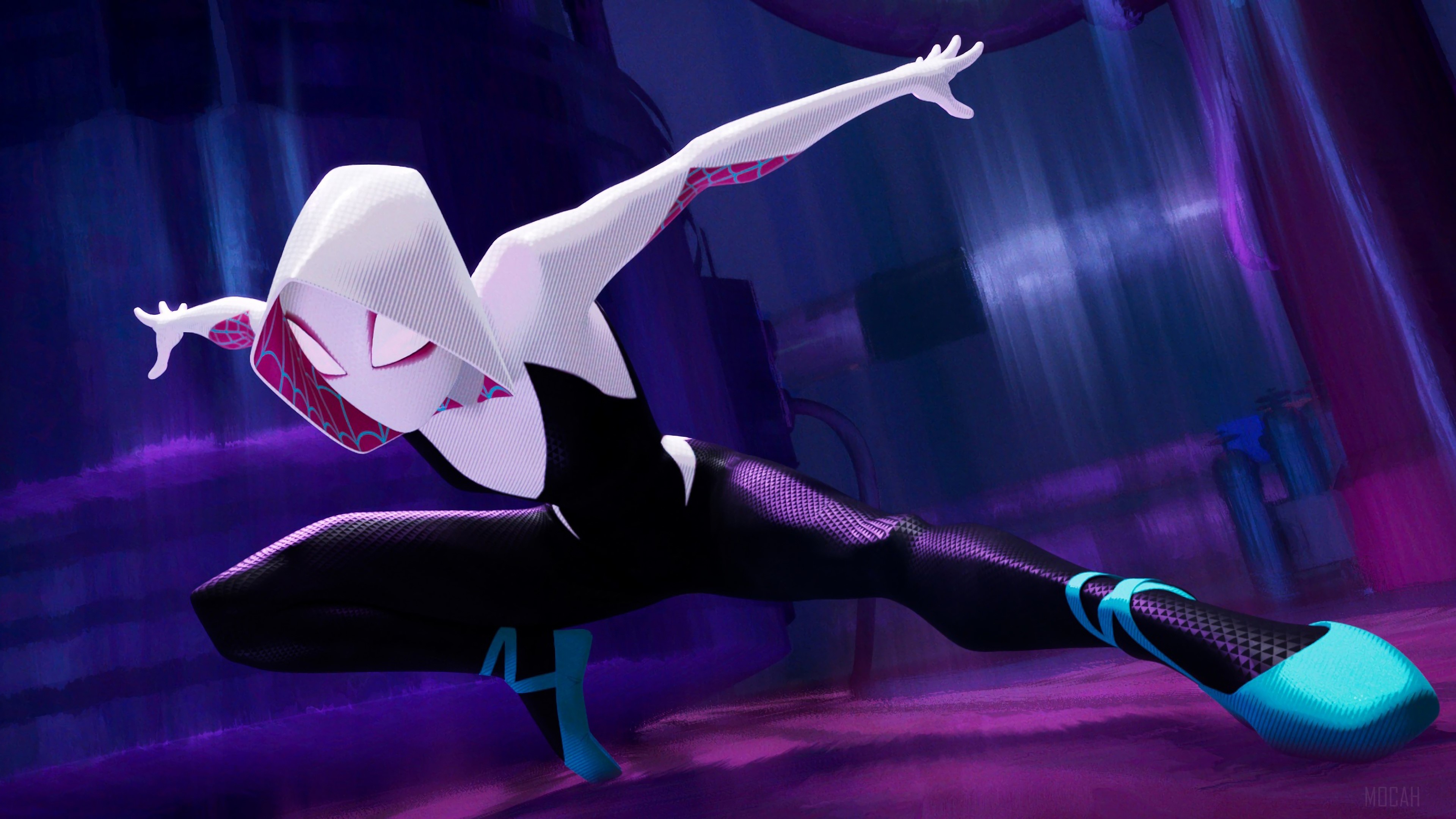Gwen Stacy from Spider-Man: Into the Spider-Verse 4K HD Wallpaper
