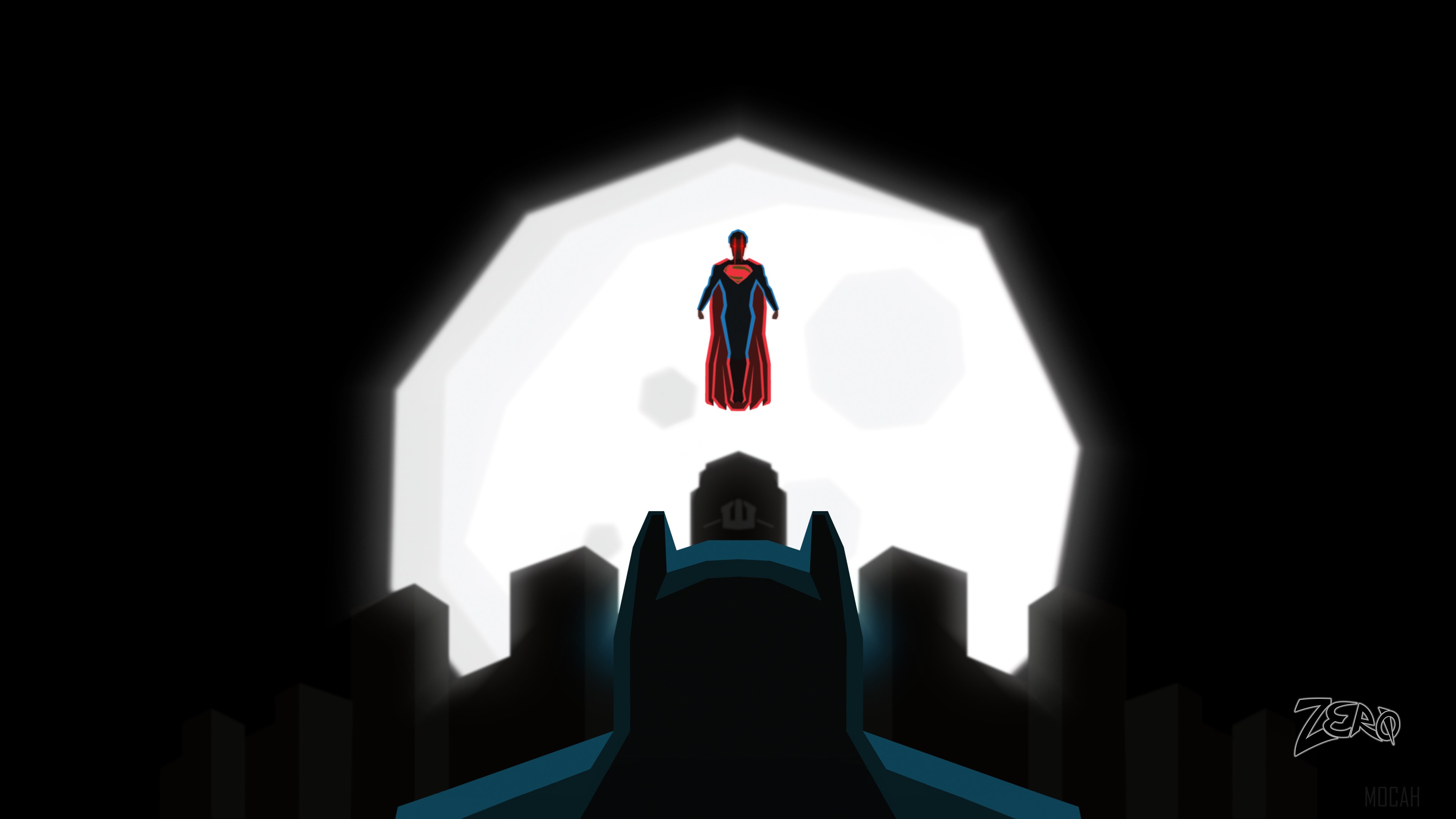 Superman And Batman Art HD Wallpaper