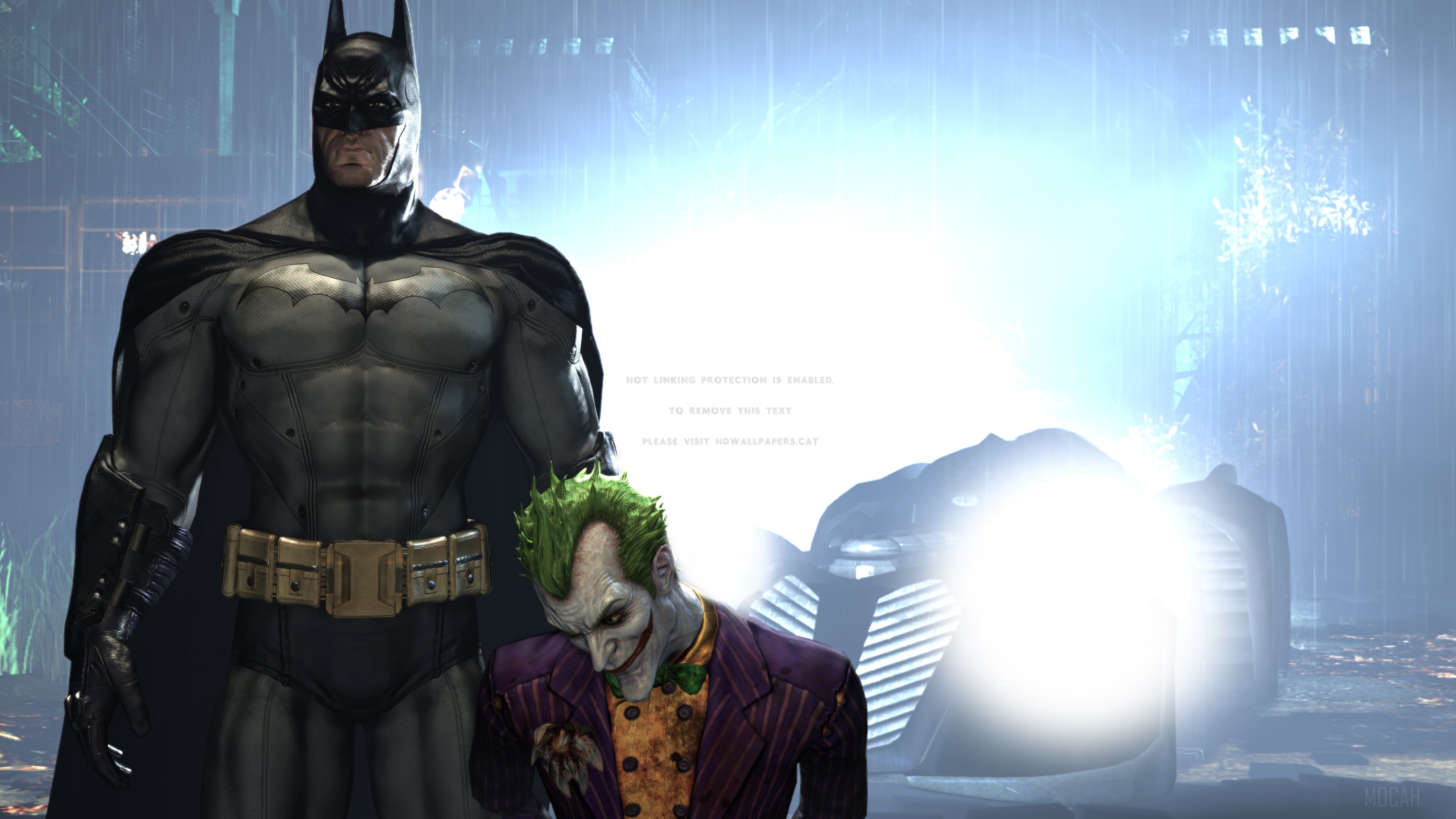 Batman and Joker from Batman: Arkham Origins 4K HD Wallpaper