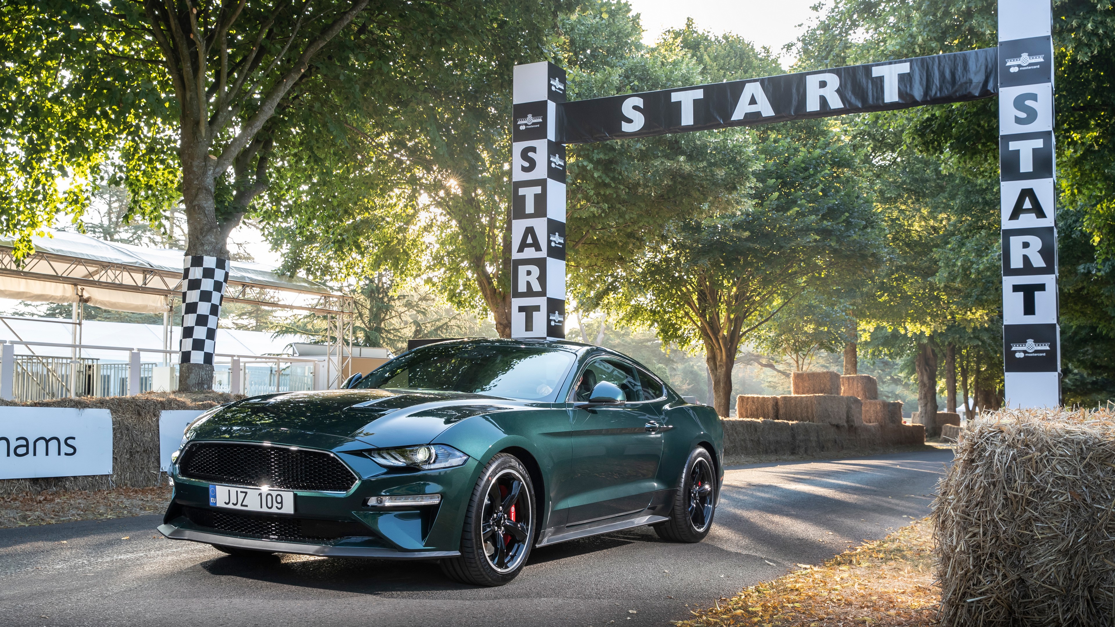 Ford Mustang Bullitt at Start Line HD Wallpaper