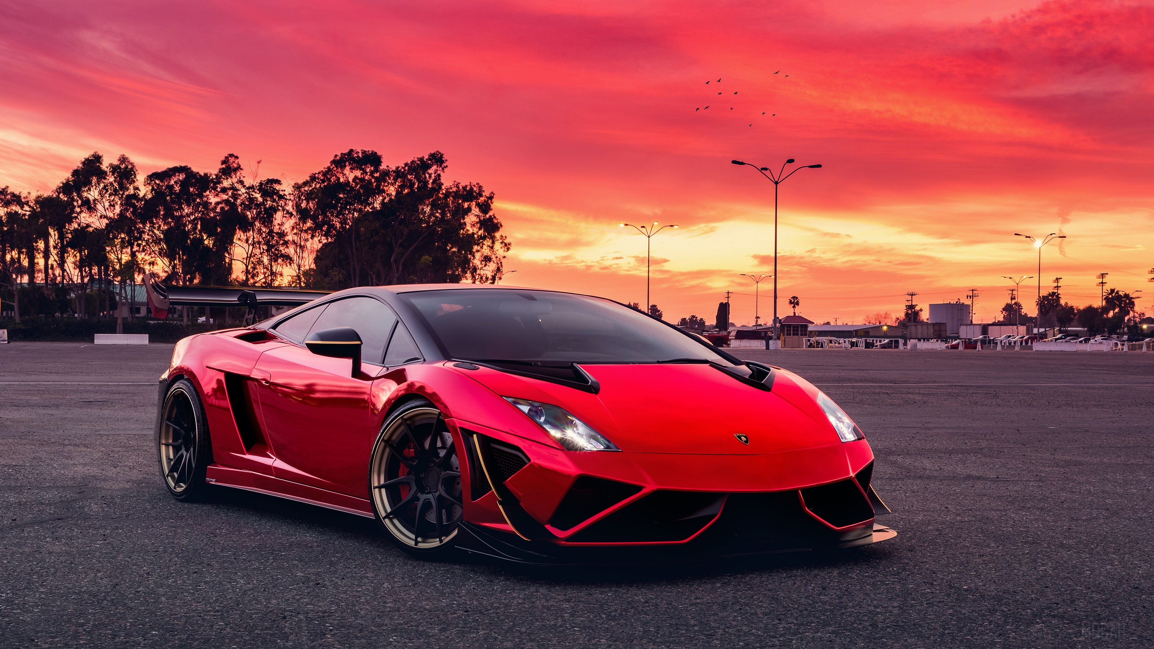 Red Lamborghini Gallardo HD Wallpaper