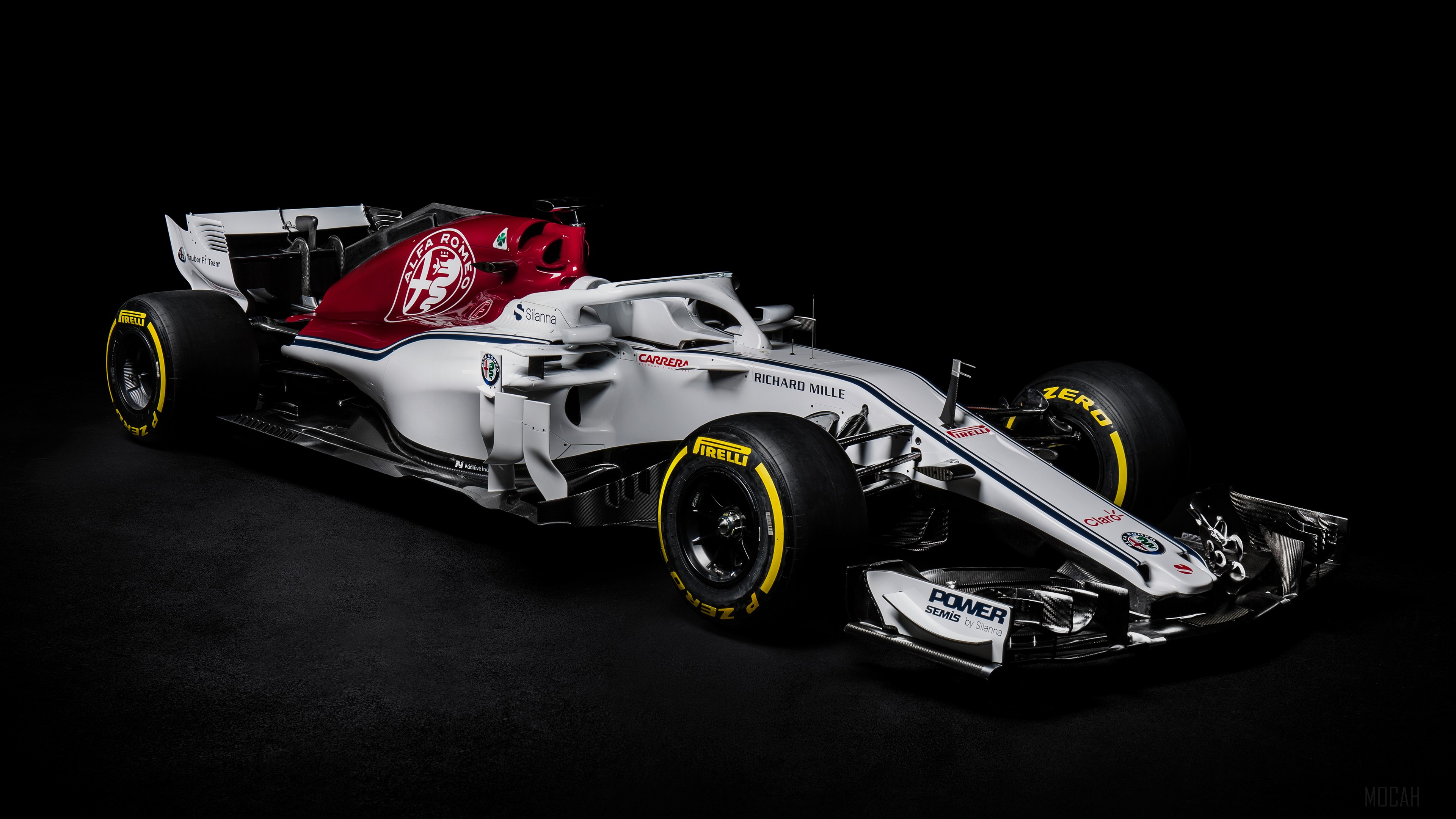 Alfa Romeo Sauber F1 car 4K HD Wallpaper