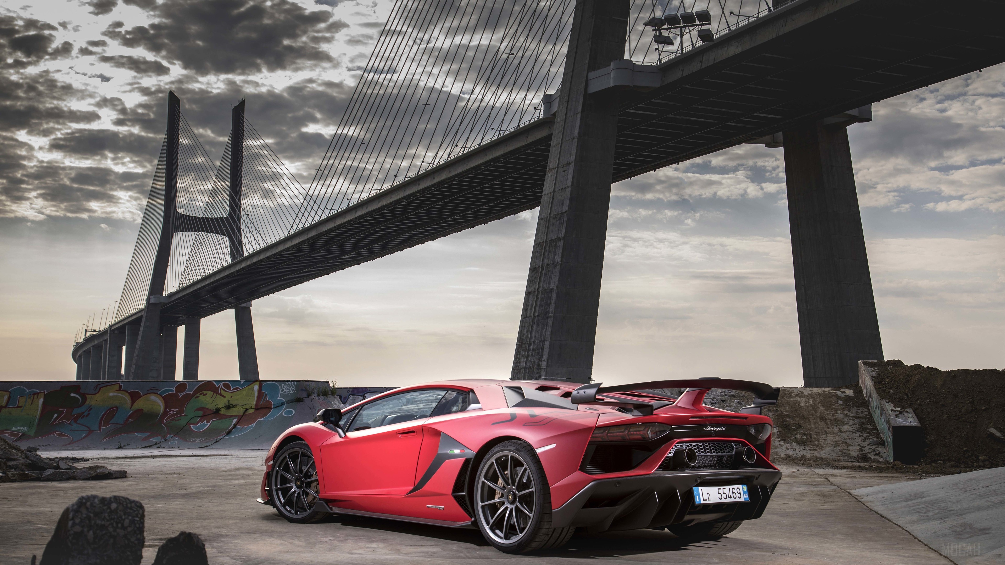 2018 Lamborghini Aventador SVJ Rear 4K HD Wallpaper