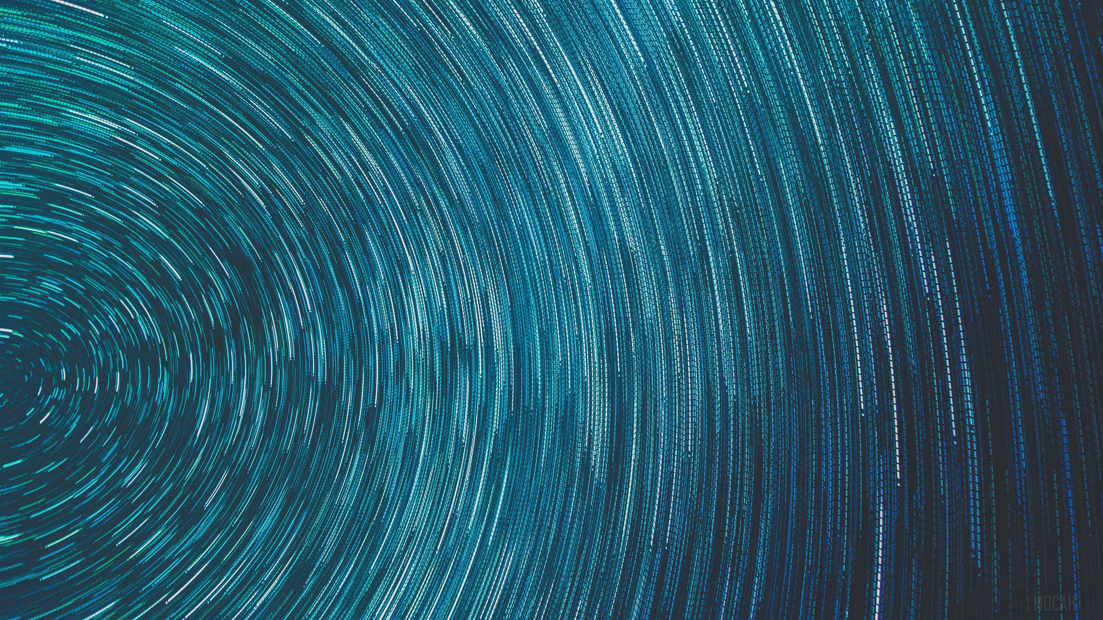 Star Trails Rotation 4K HD Wallpaper