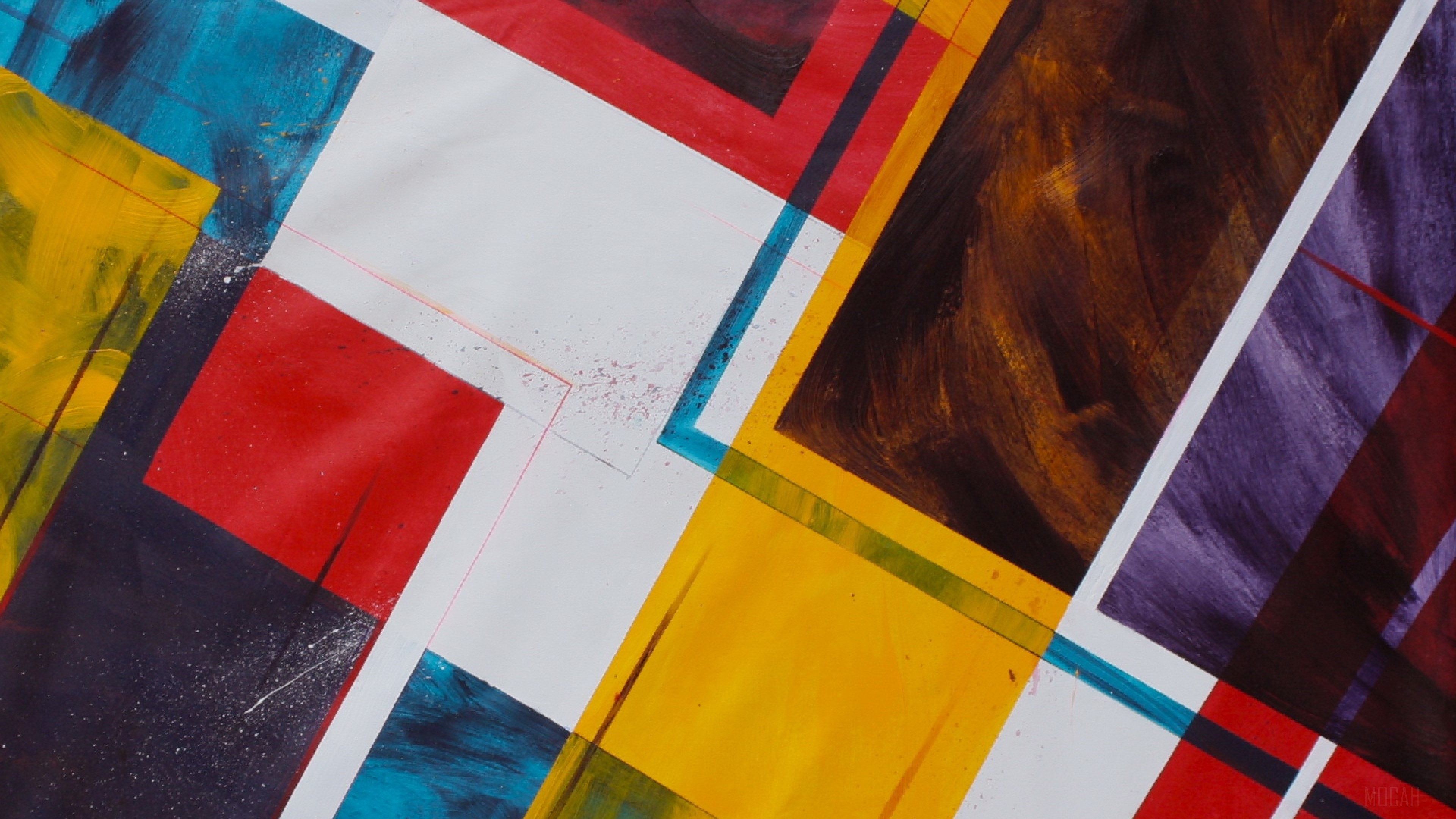 Abstract Colorful Shapes and Lines 4K HD Wallpaper