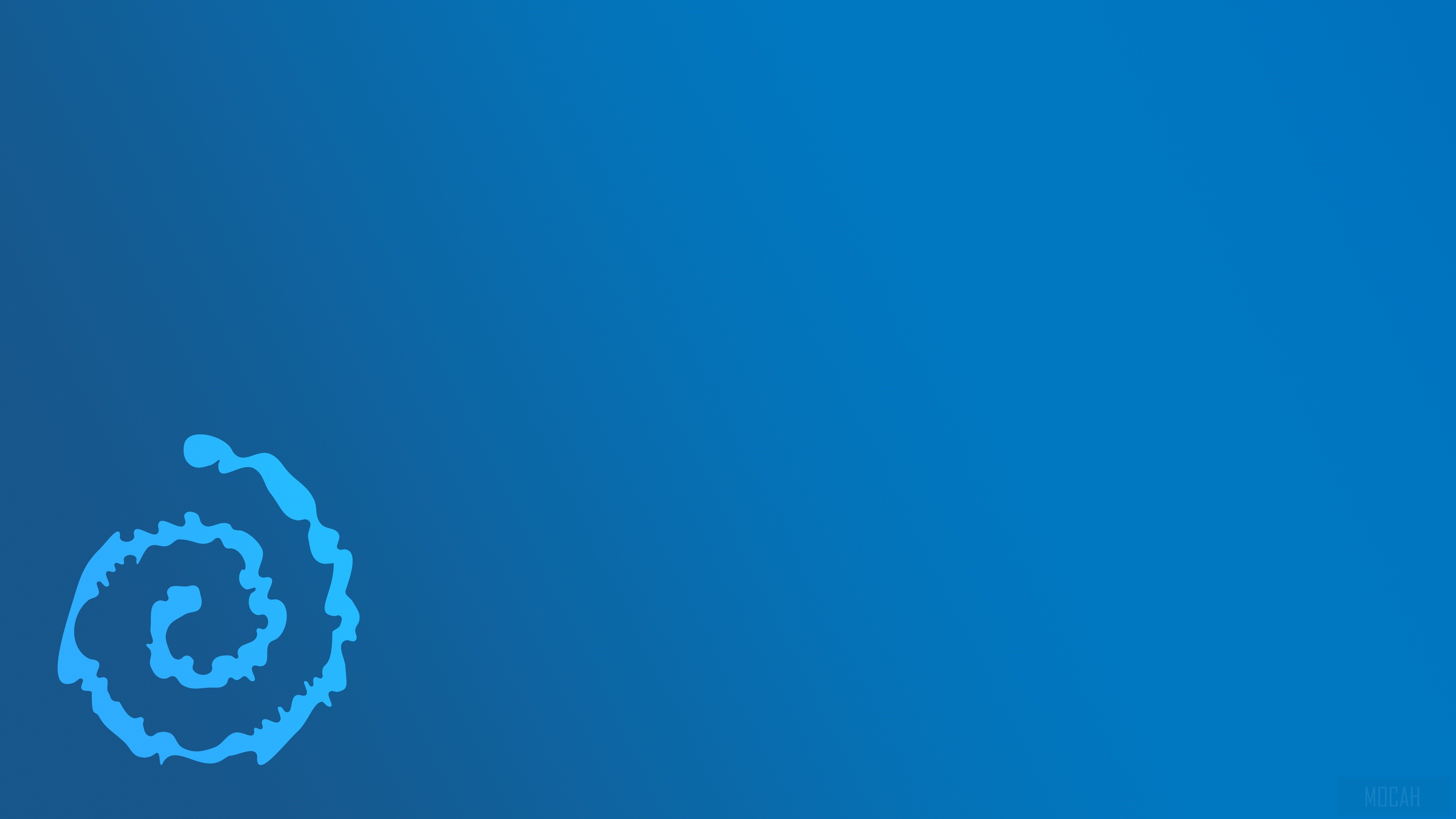 Abstract Blue Swirl 4K HD Wallpaper