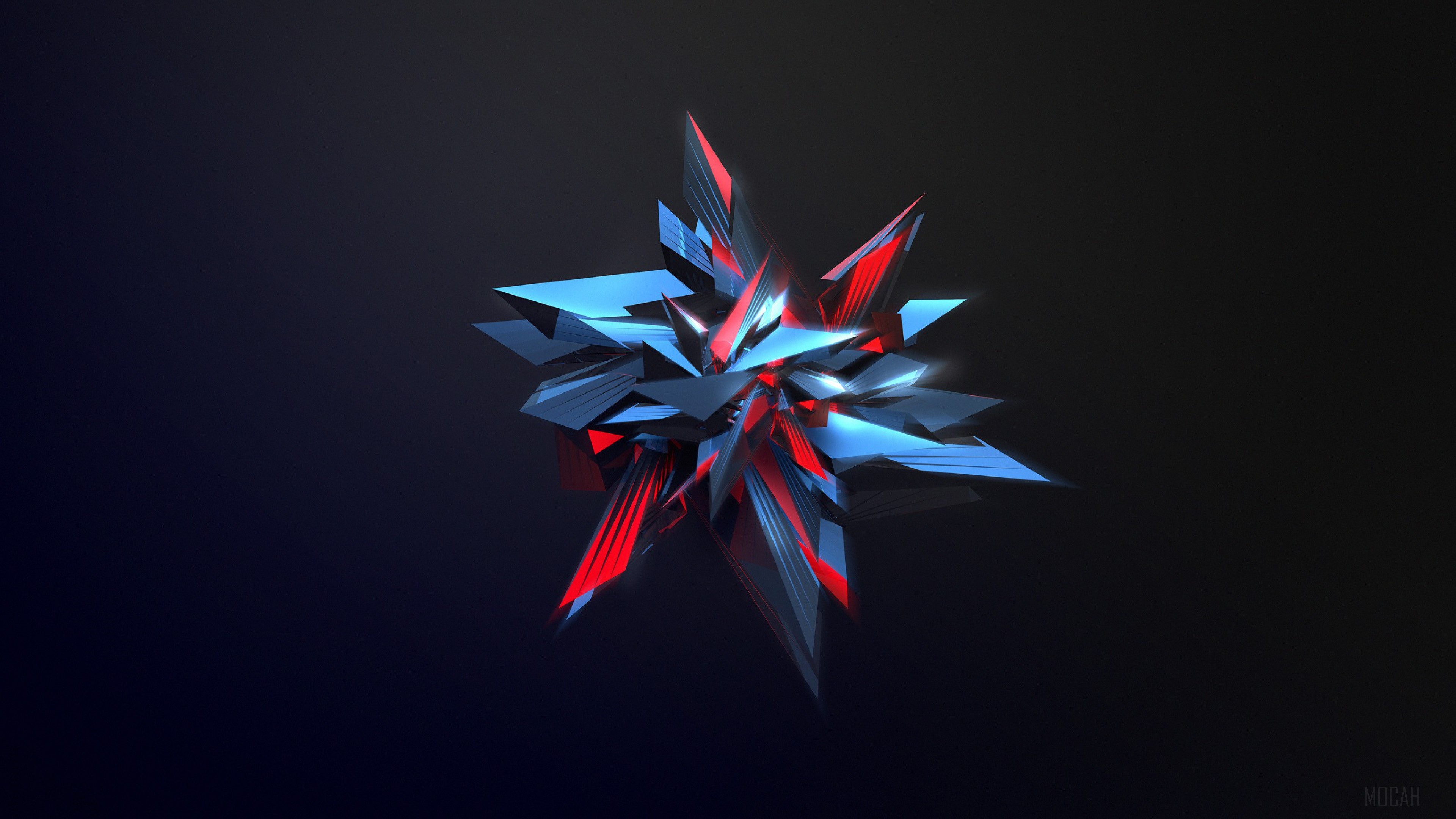 Abstract Shapes by Justin Maller 4K HD Wallpaper