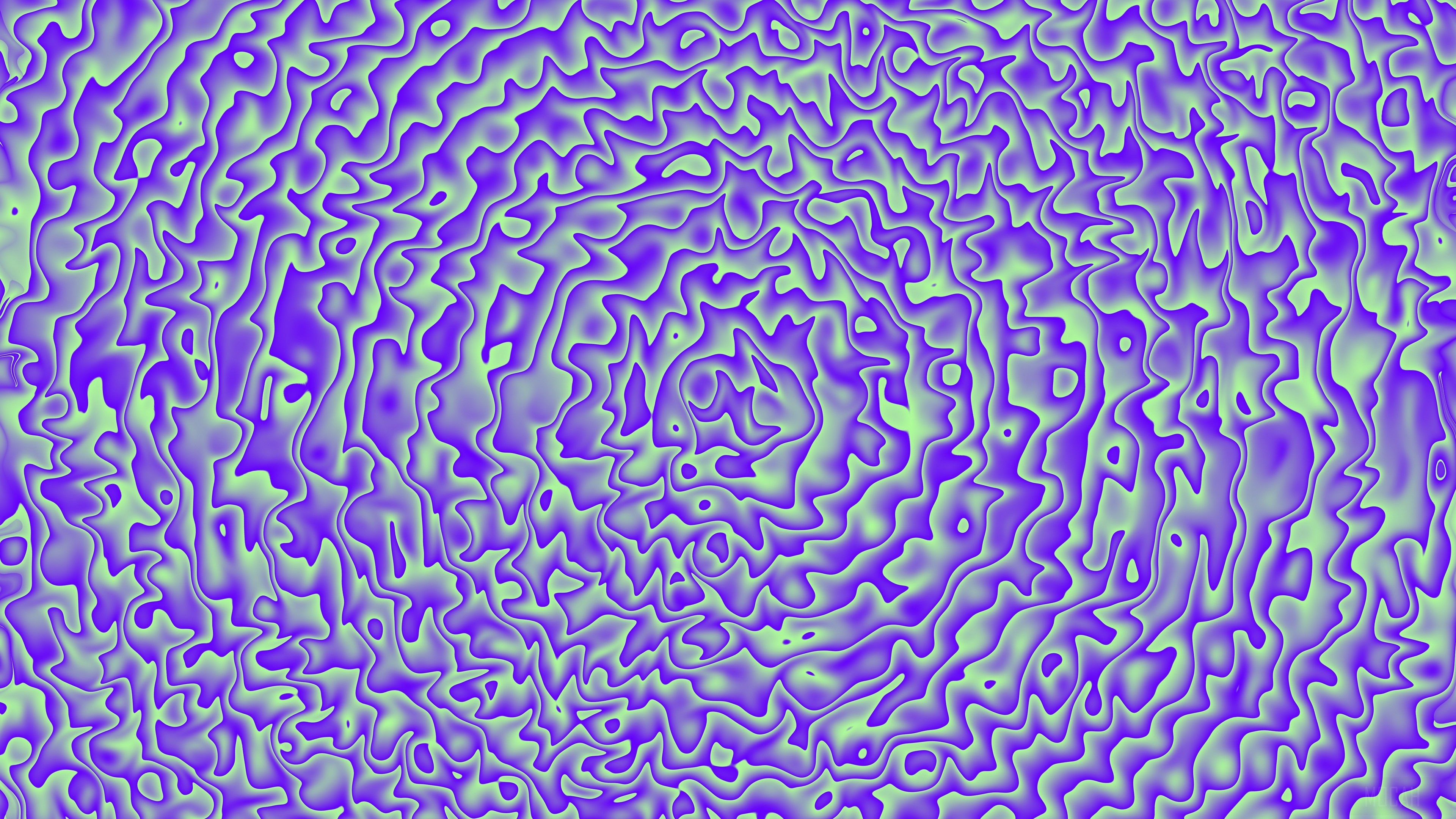 Purple Spiral with Organic Shapes 4K HD Wallpaper