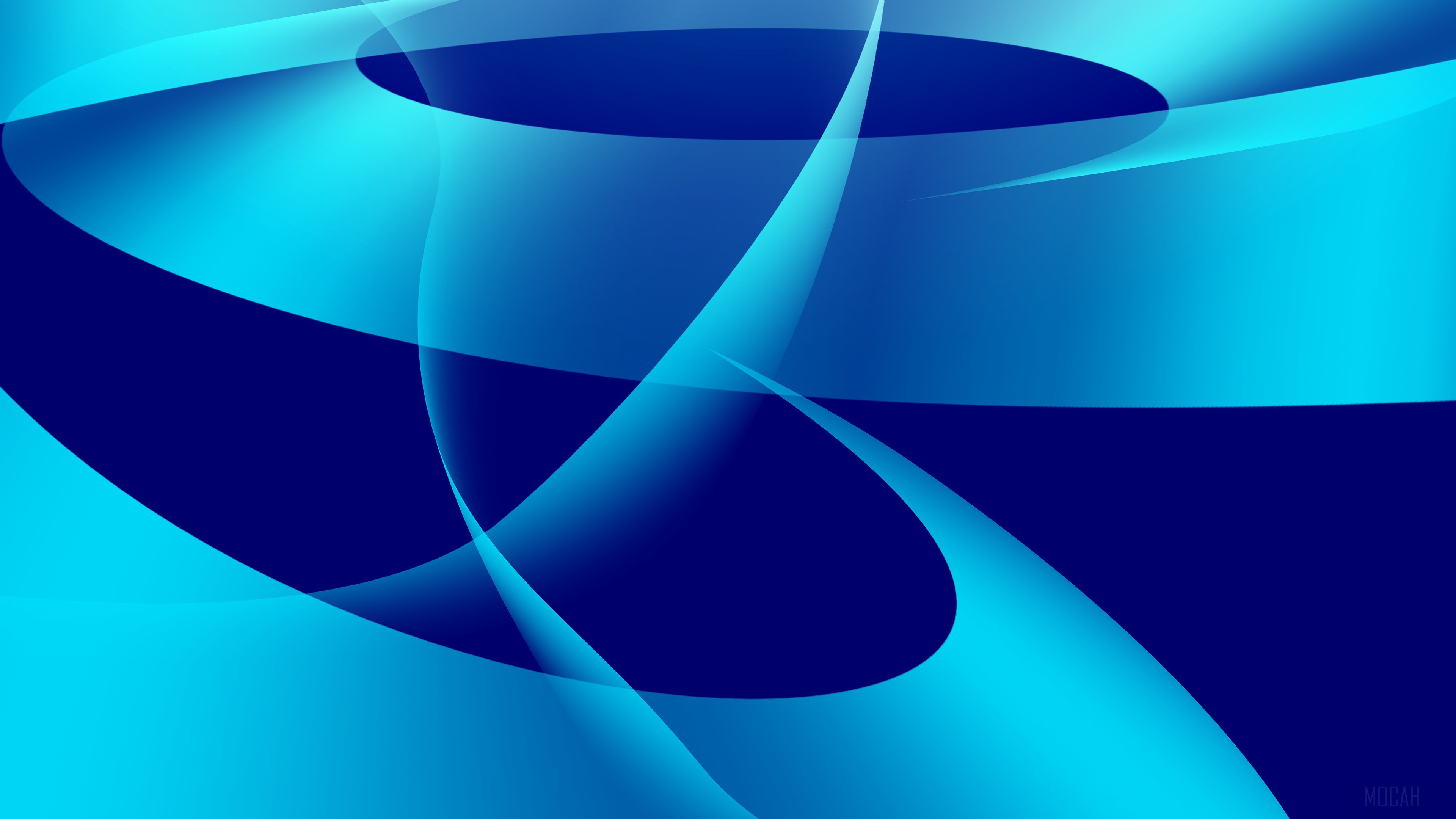 Blue Abstract Design with 4K Clarity HD Wallpaper