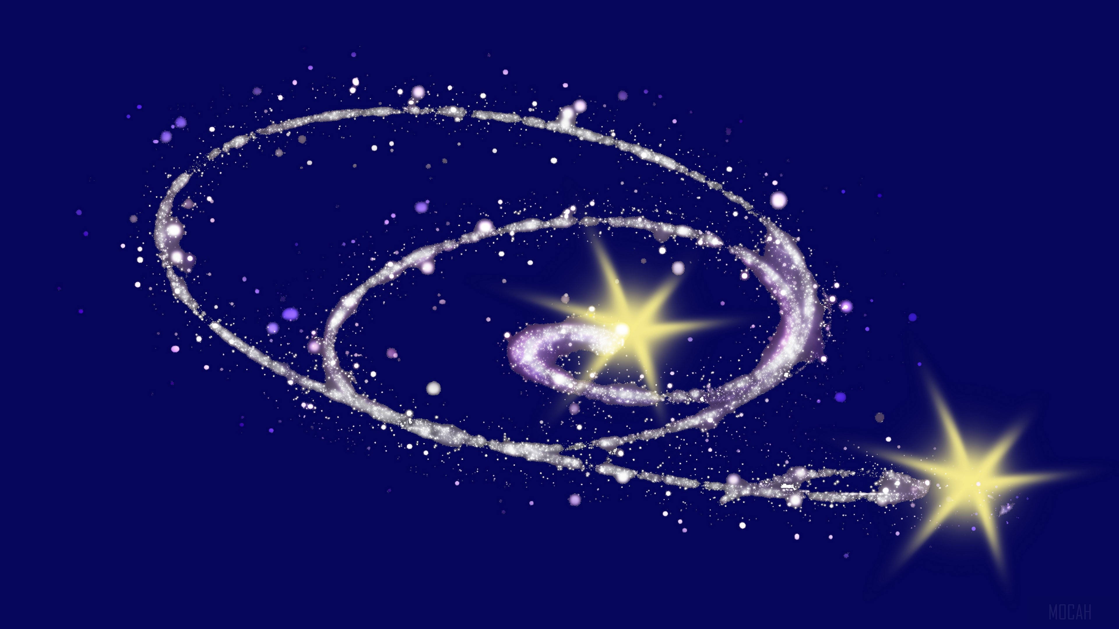 Abstract Glittering Stars 4K HD Wallpaper