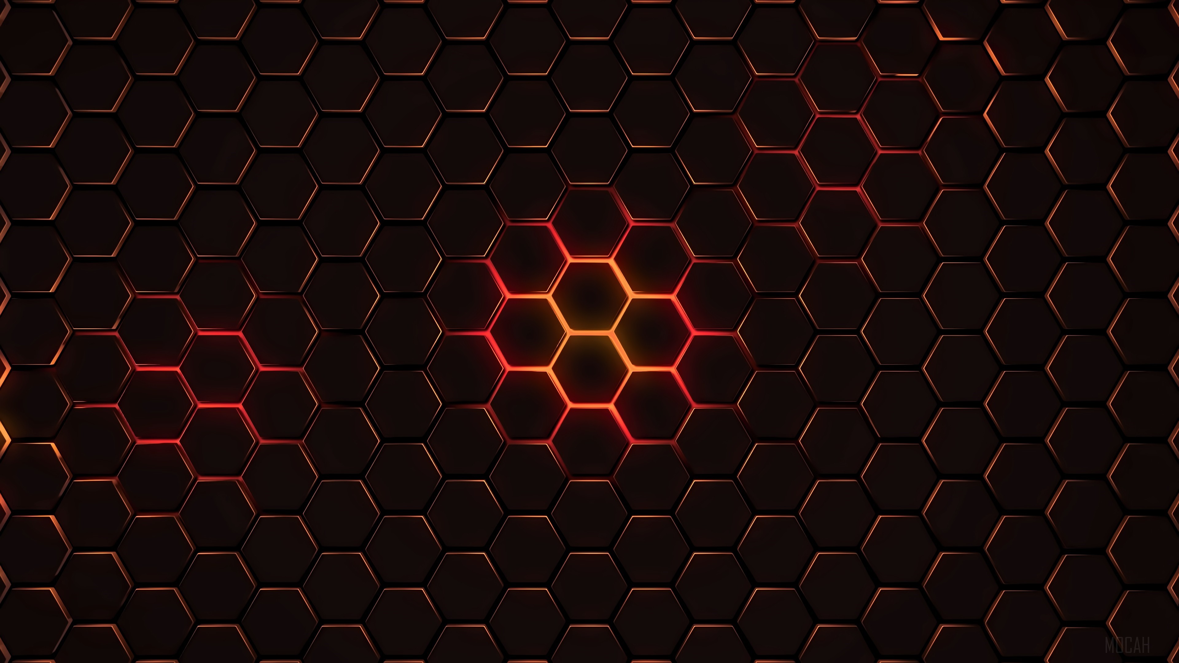 Hexagon Geometry HD Wallpaper