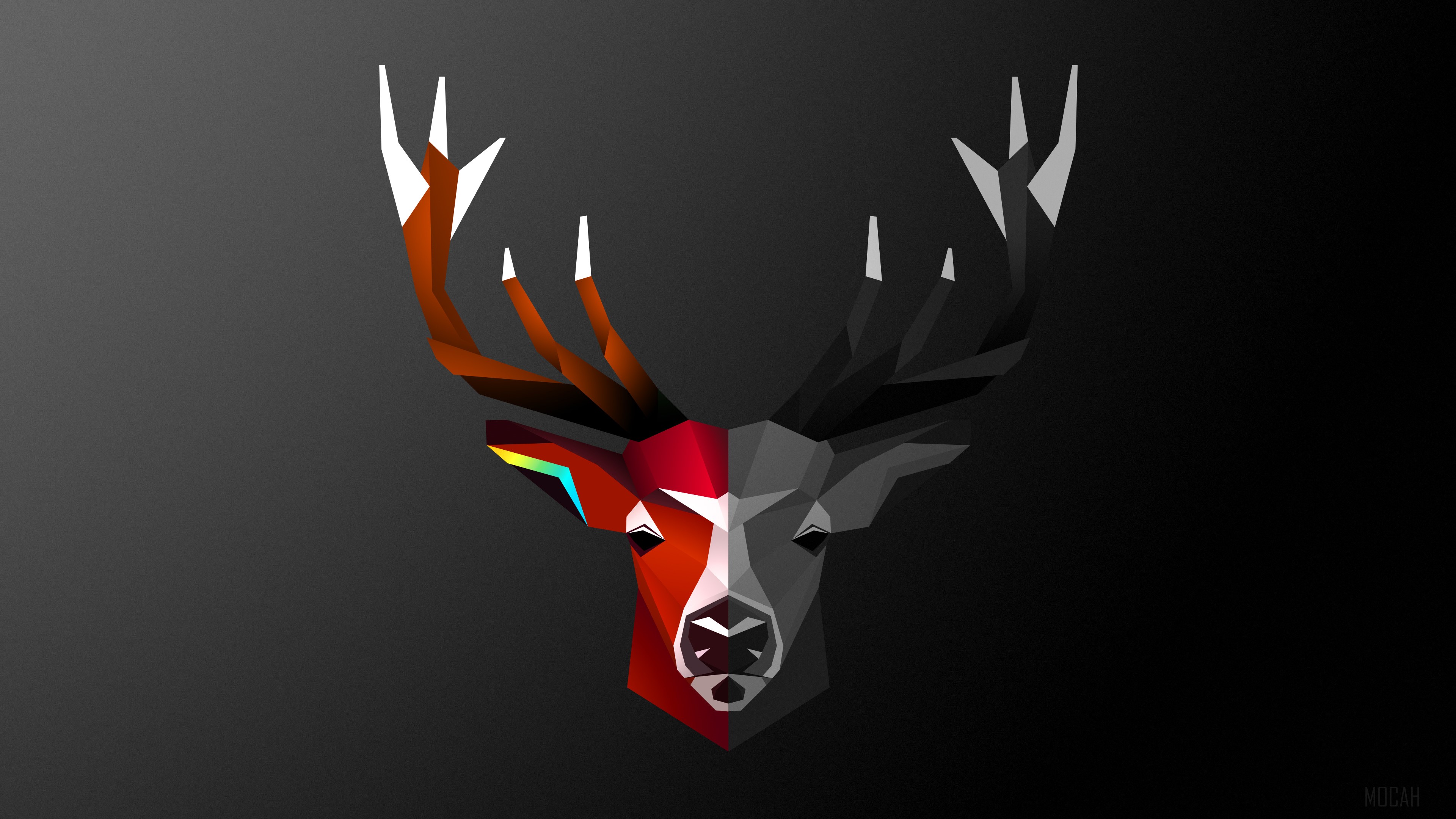 Abstract Deer HD Wallpaper