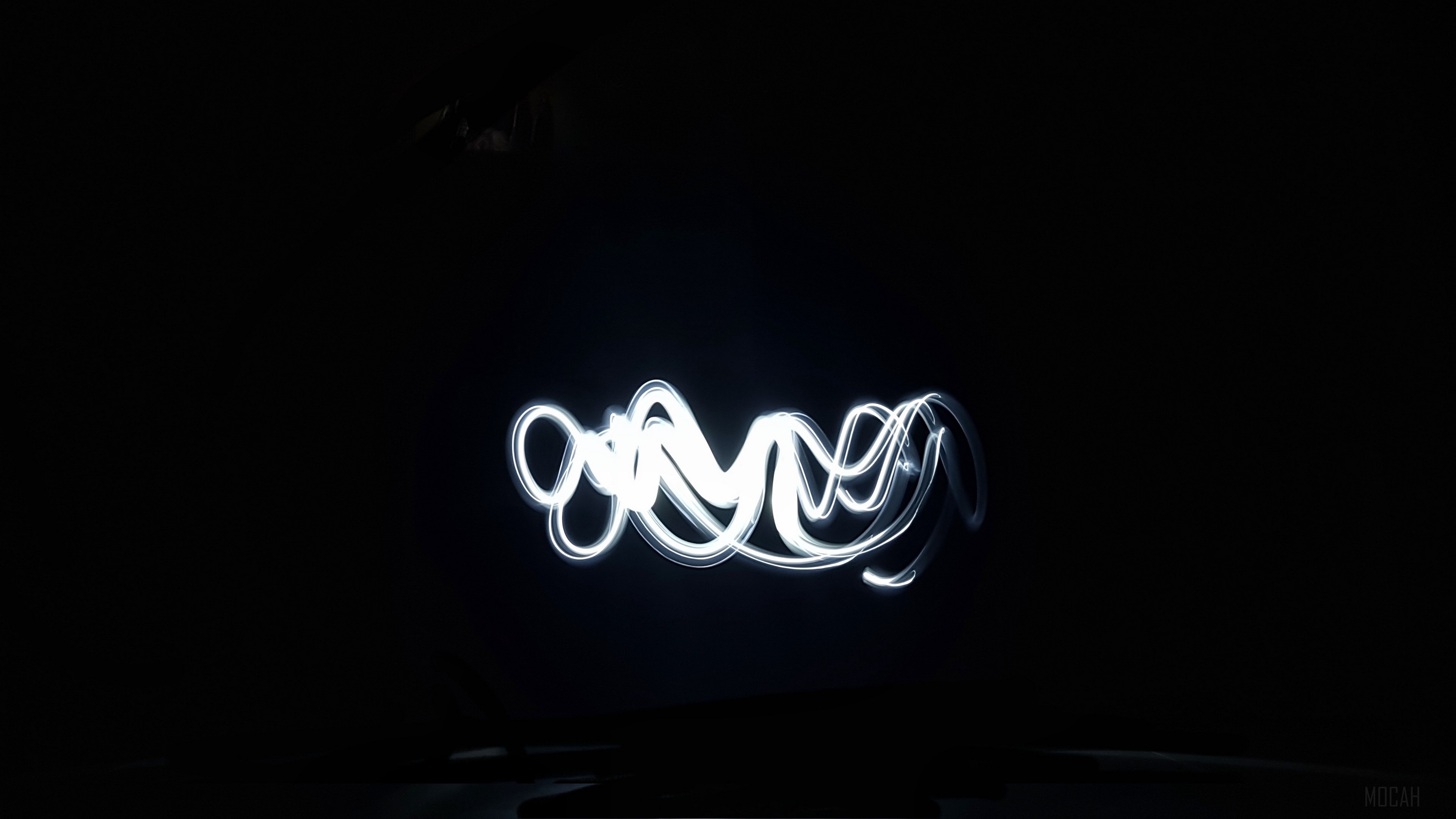 Light painting abstract lines 4K HD Wallpaper