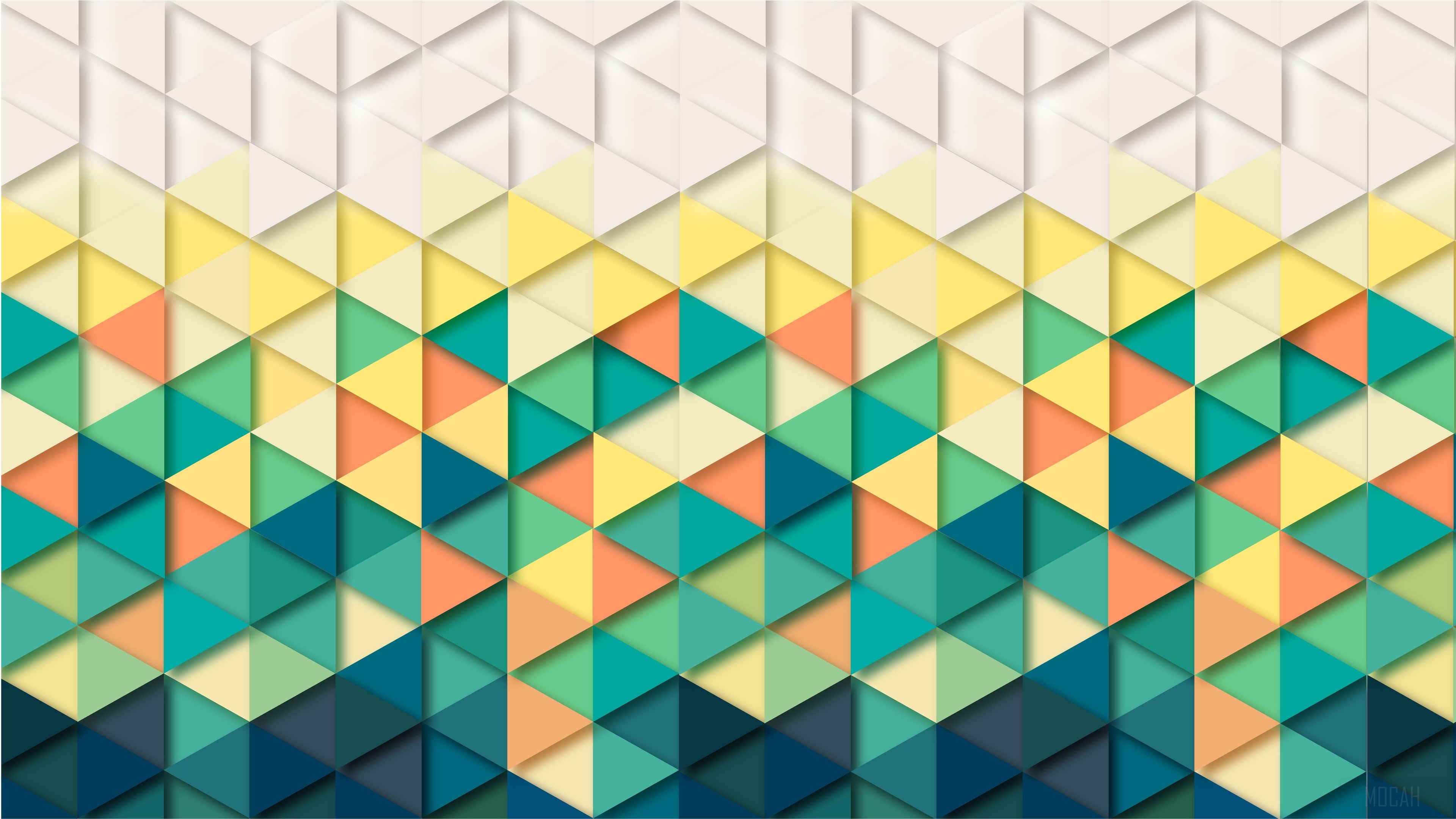 Geometric Triangle Pattern 4K HD Wallpaper