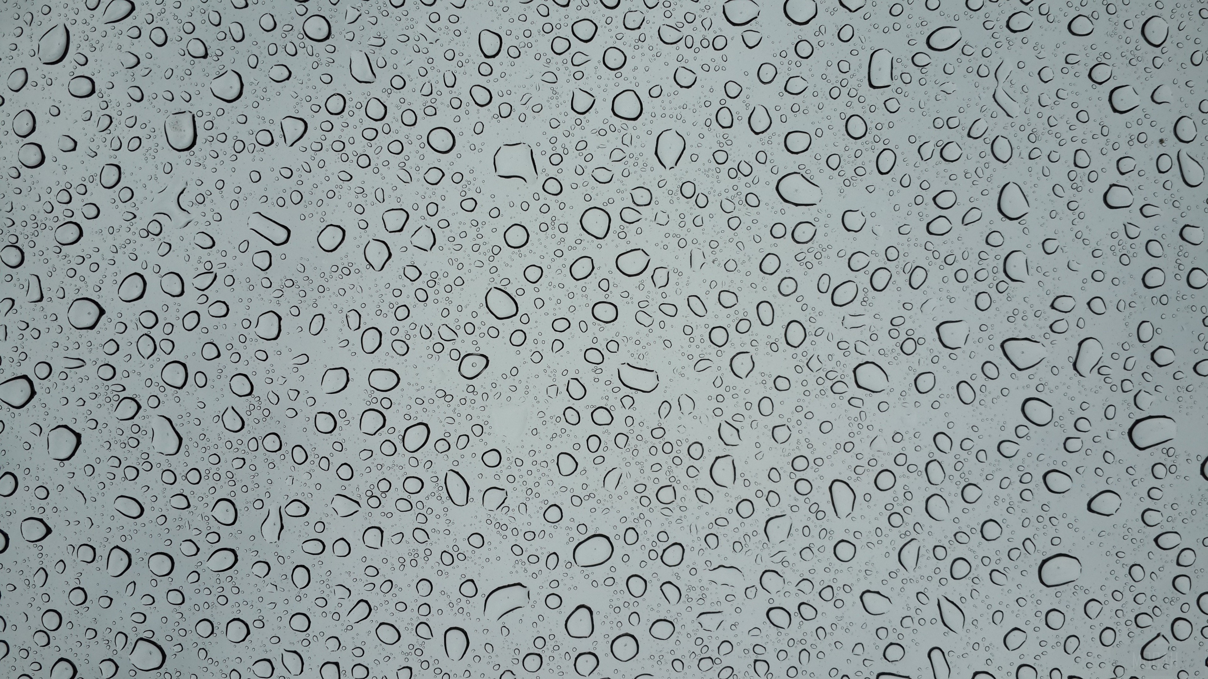 Close-Up of Water Droplets on Glass Surface HD Wallpaper