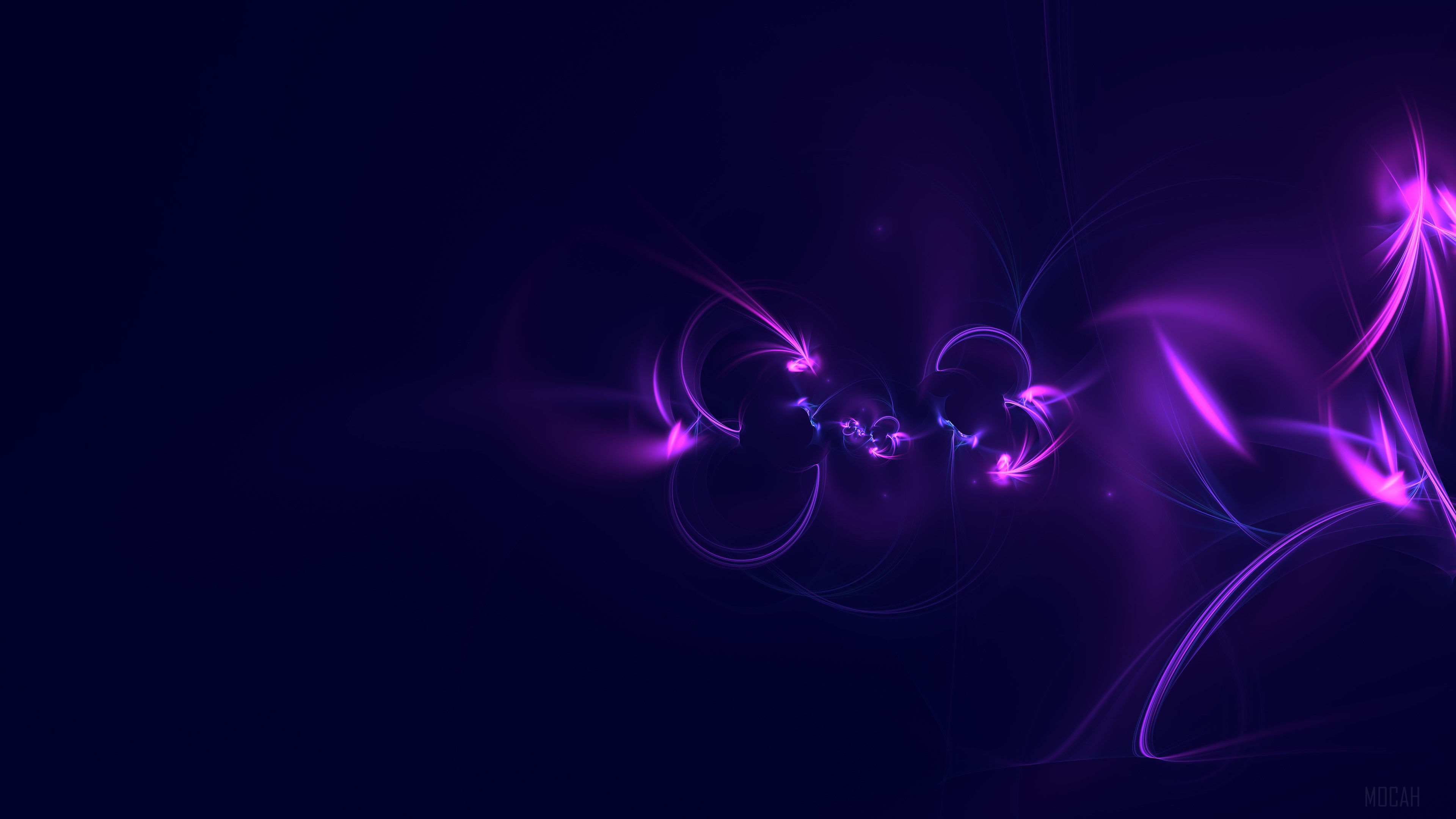 Abstract Purple Fractal Art 4K HD Wallpaper