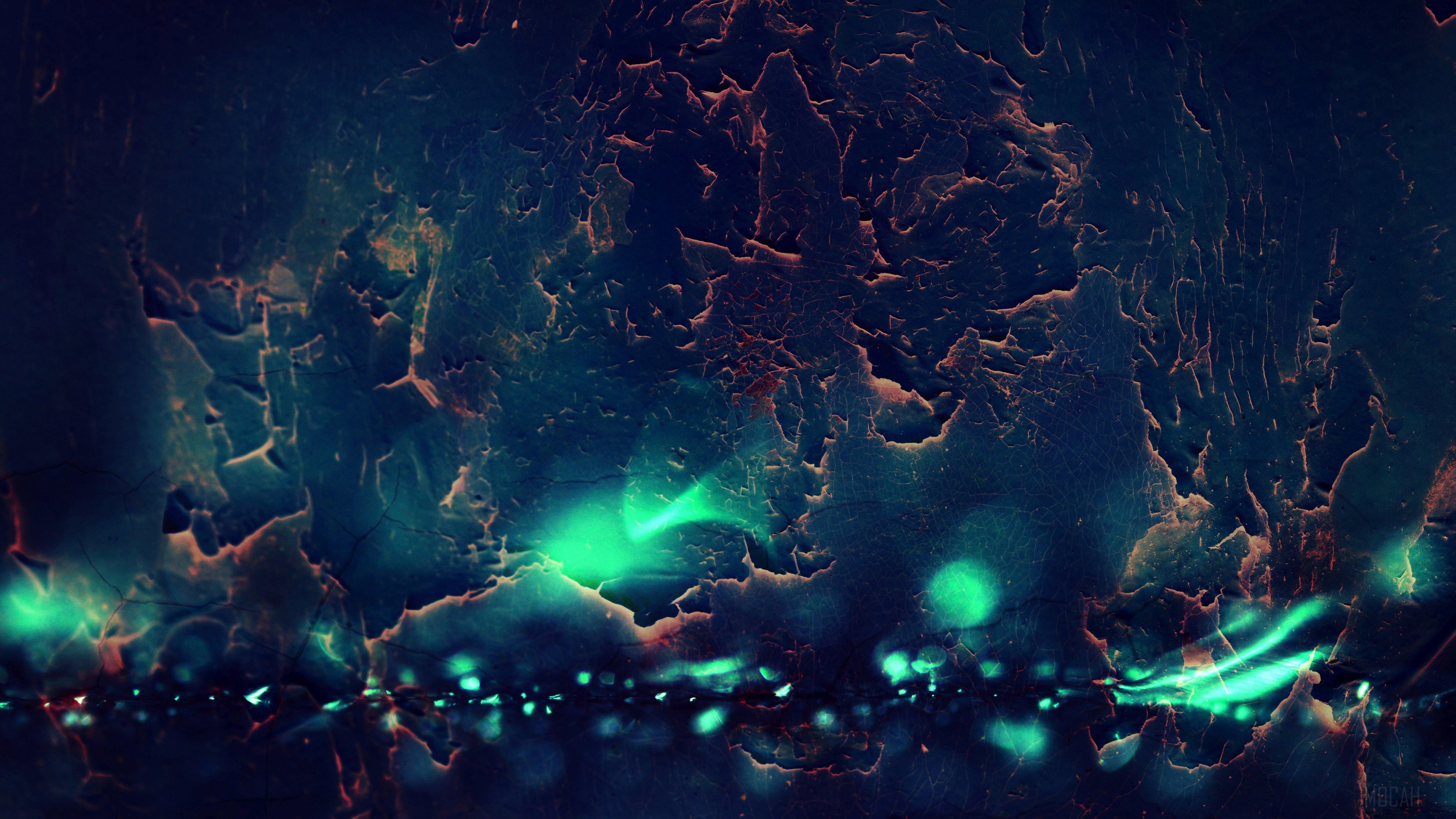 Dark Crack Bokeh Burning Texture HD Wallpaper