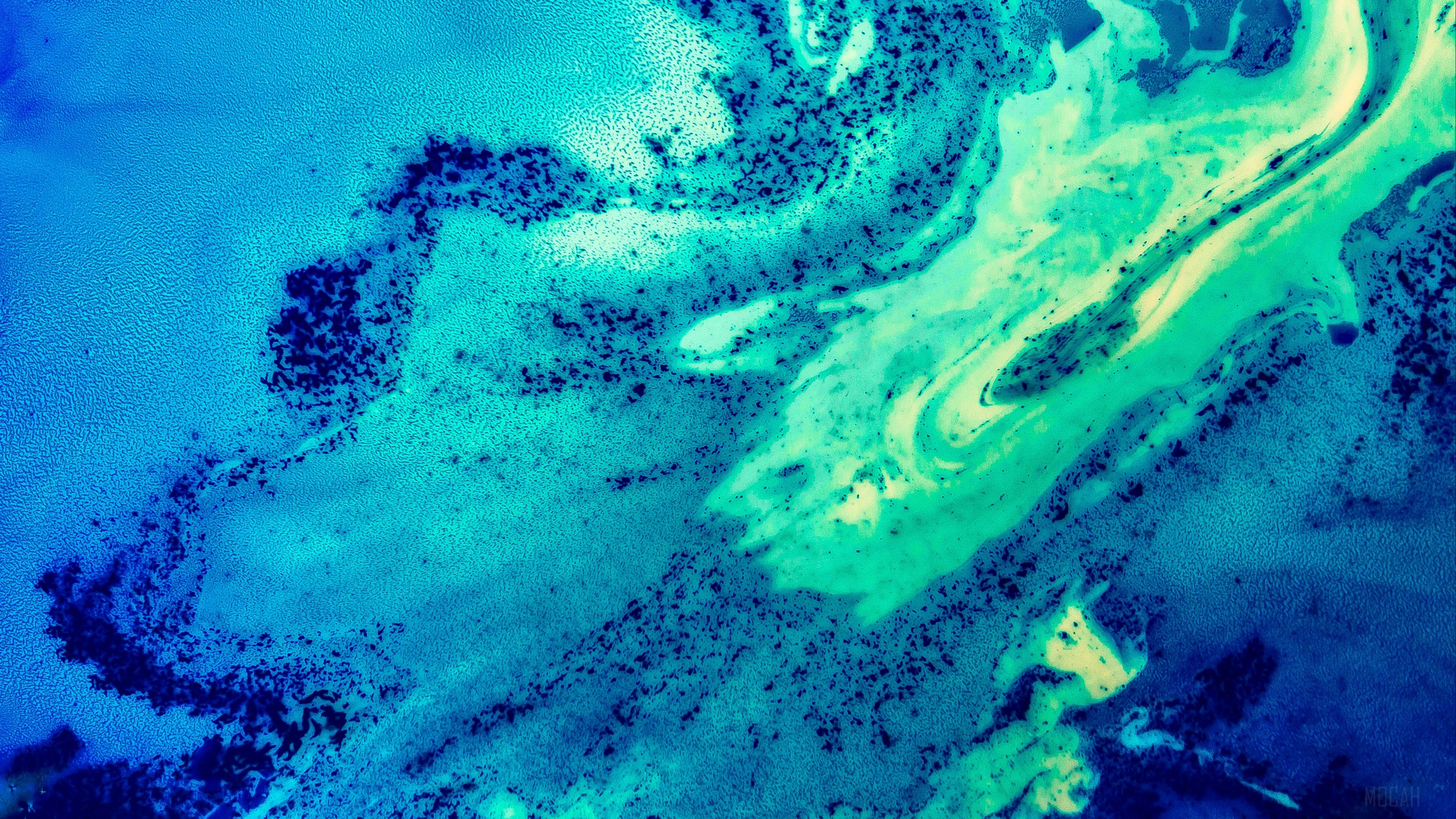 Abstract paint stains on surface 4K HD Wallpaper