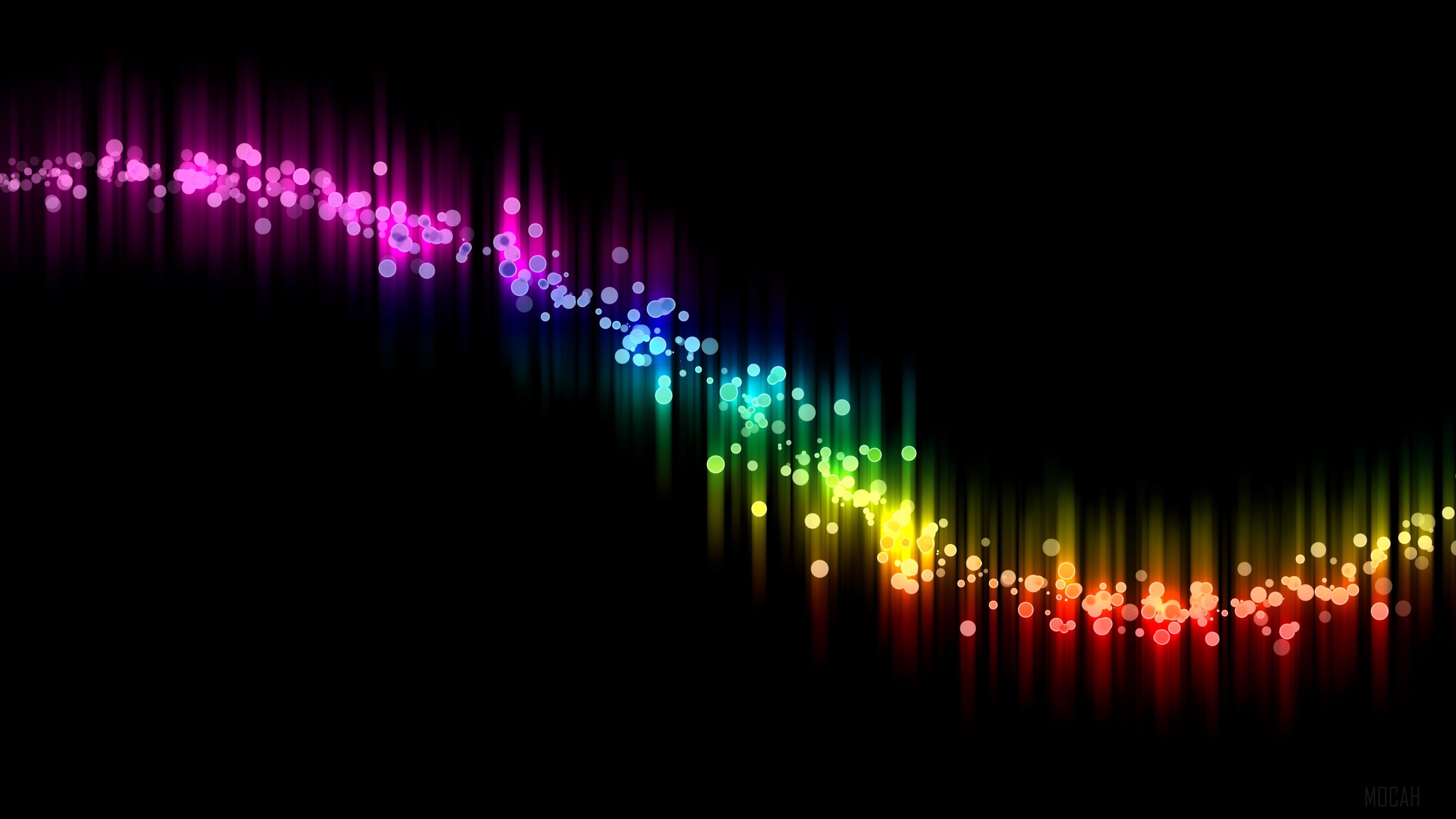 Abstract colorful light curve 4K HD Wallpaper